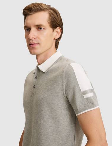 Açık Gri Melanj Slim Fit Kazak