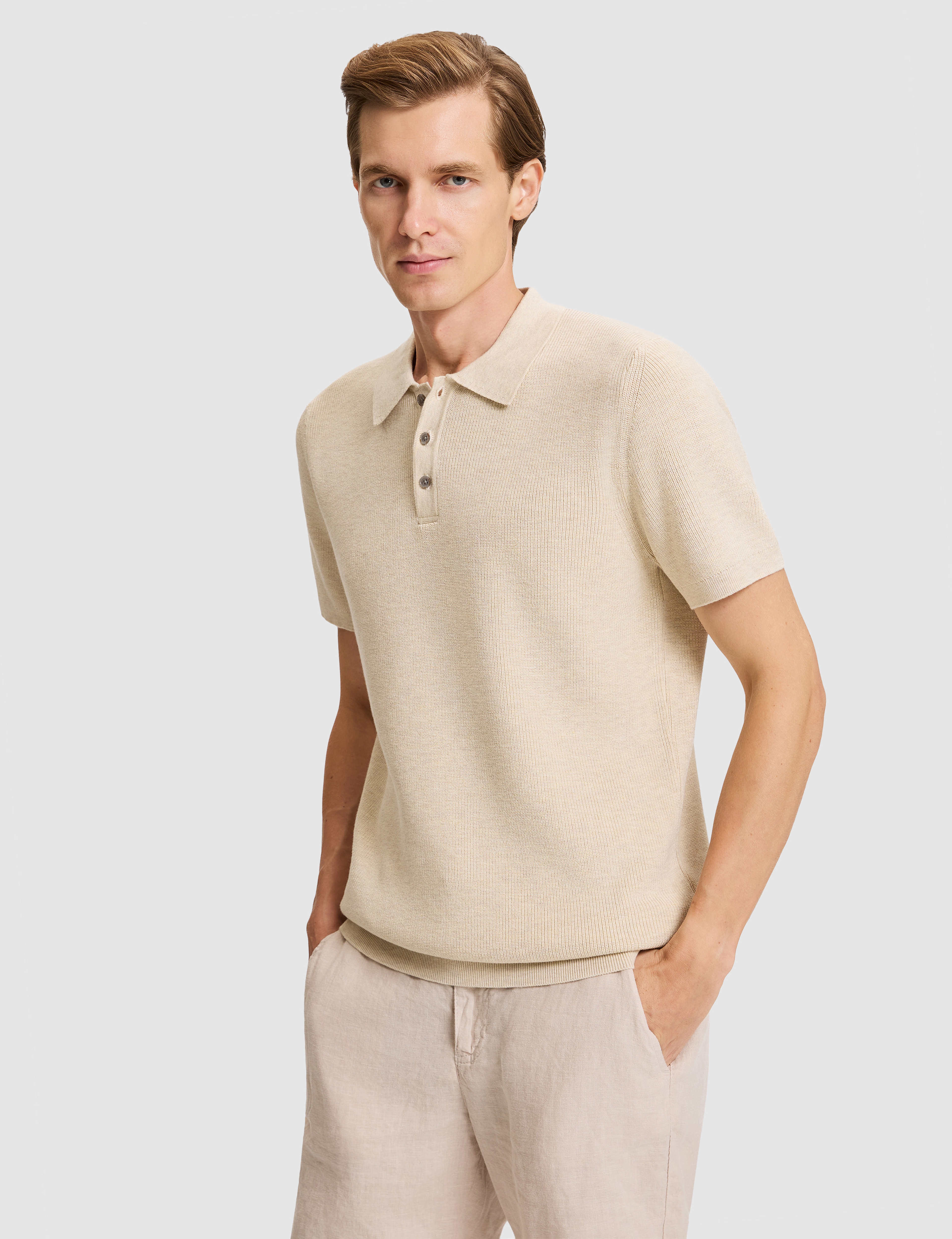 Bej Regular Fit Kazak