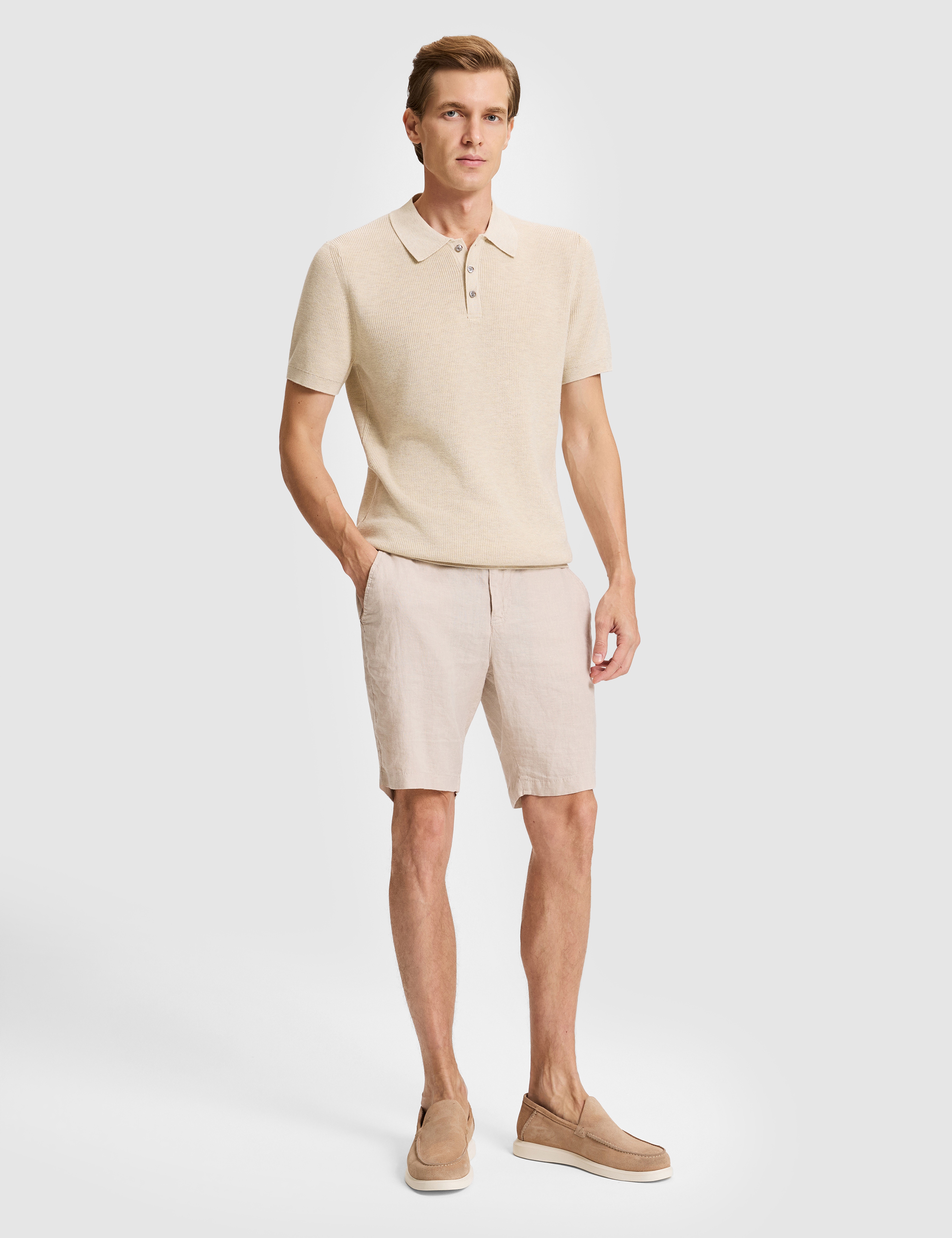 Bej Regular Fit Kazak - Image 4