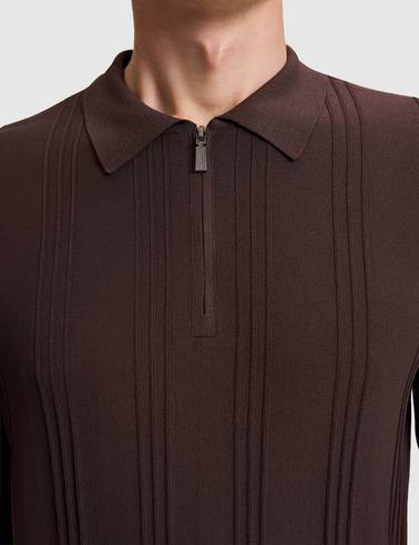 Koyu Kahverengi Slim Fit Kazak