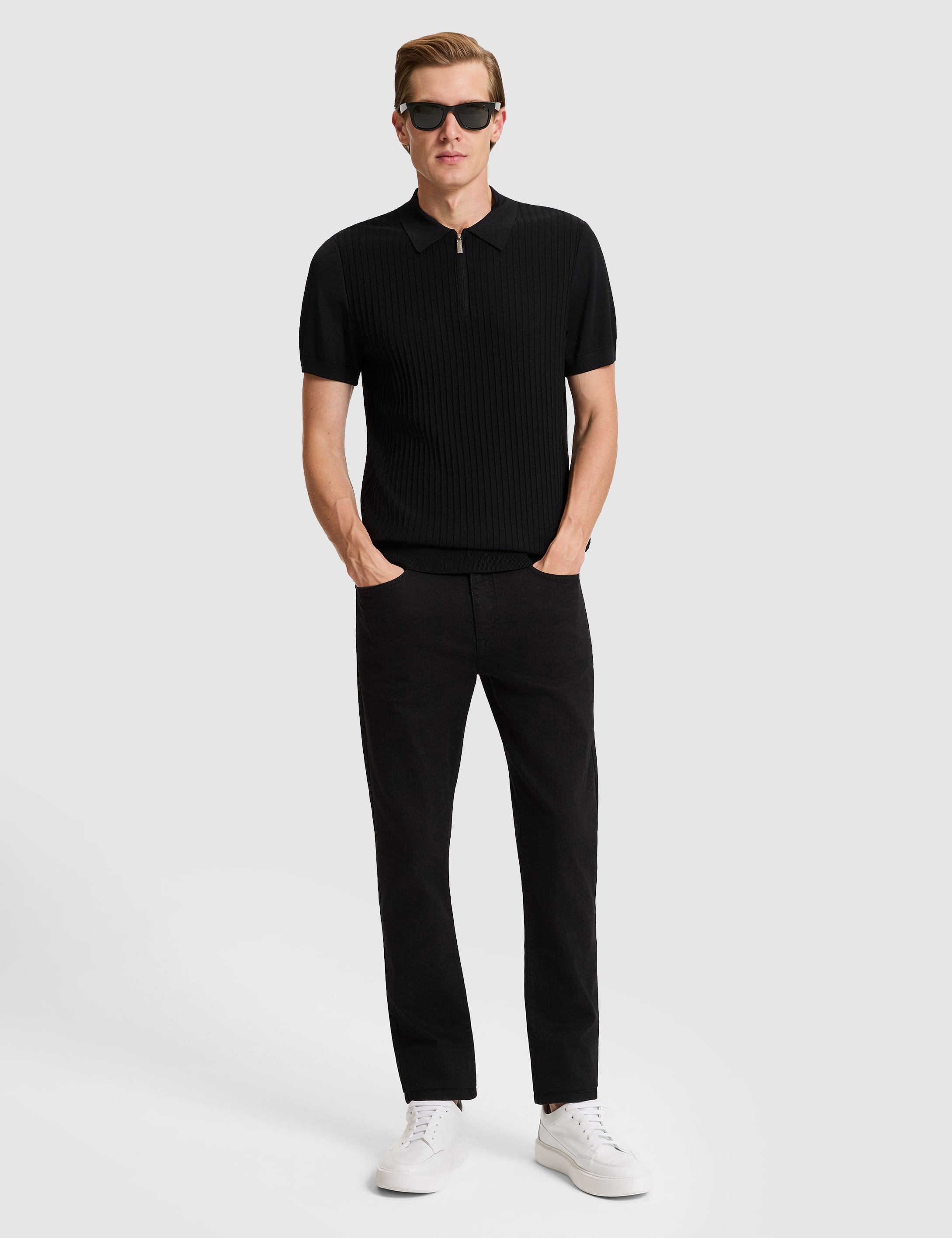 Siyah Slim Fit Kazak