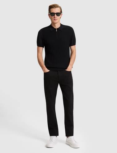Siyah Slim Fit Kazak