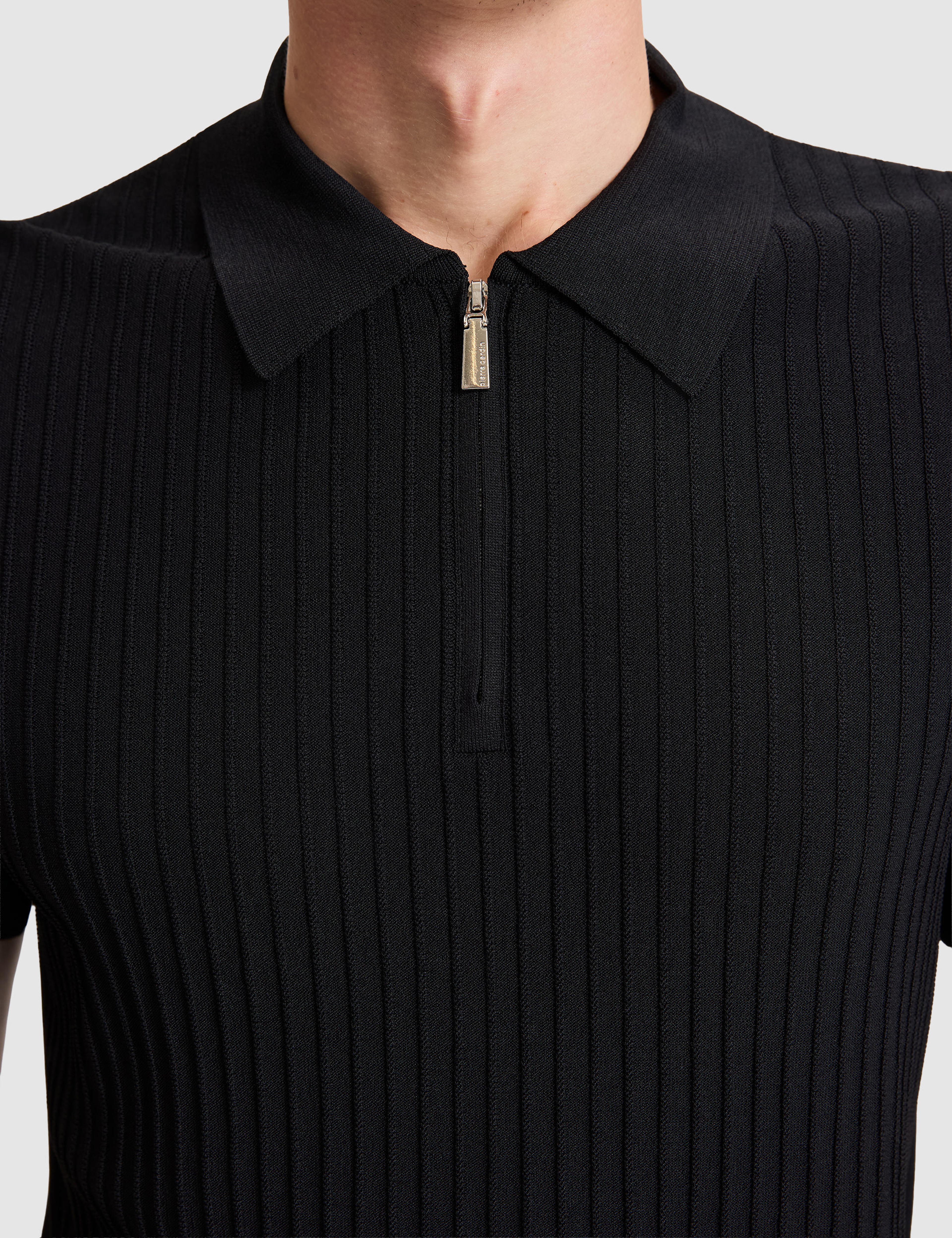 Siyah Slim Fit Kazak - Image 6