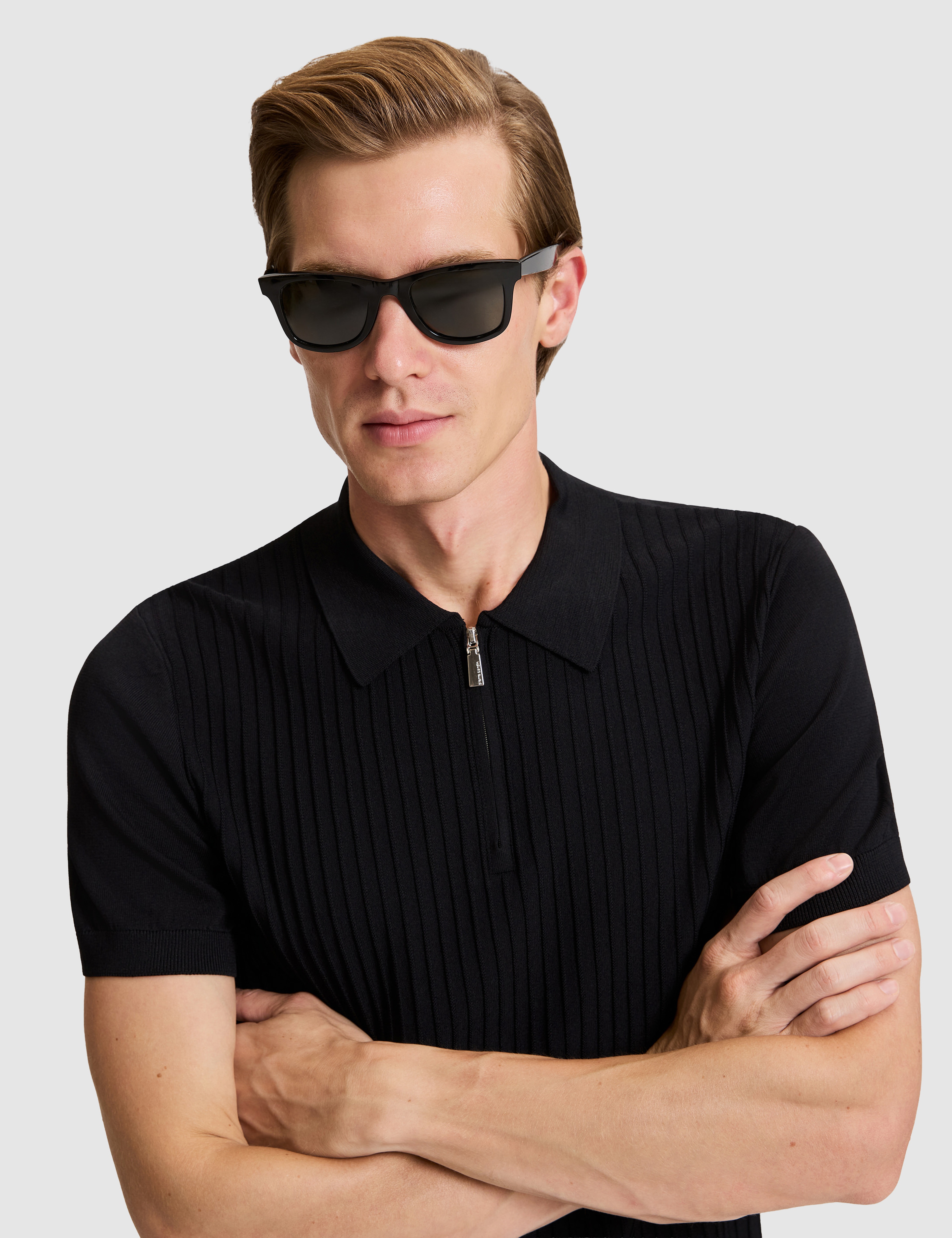Siyah Slim Fit Kazak