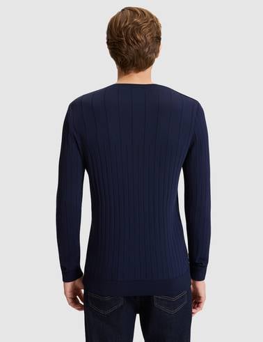 Lacivert Slim Fit Kazak
