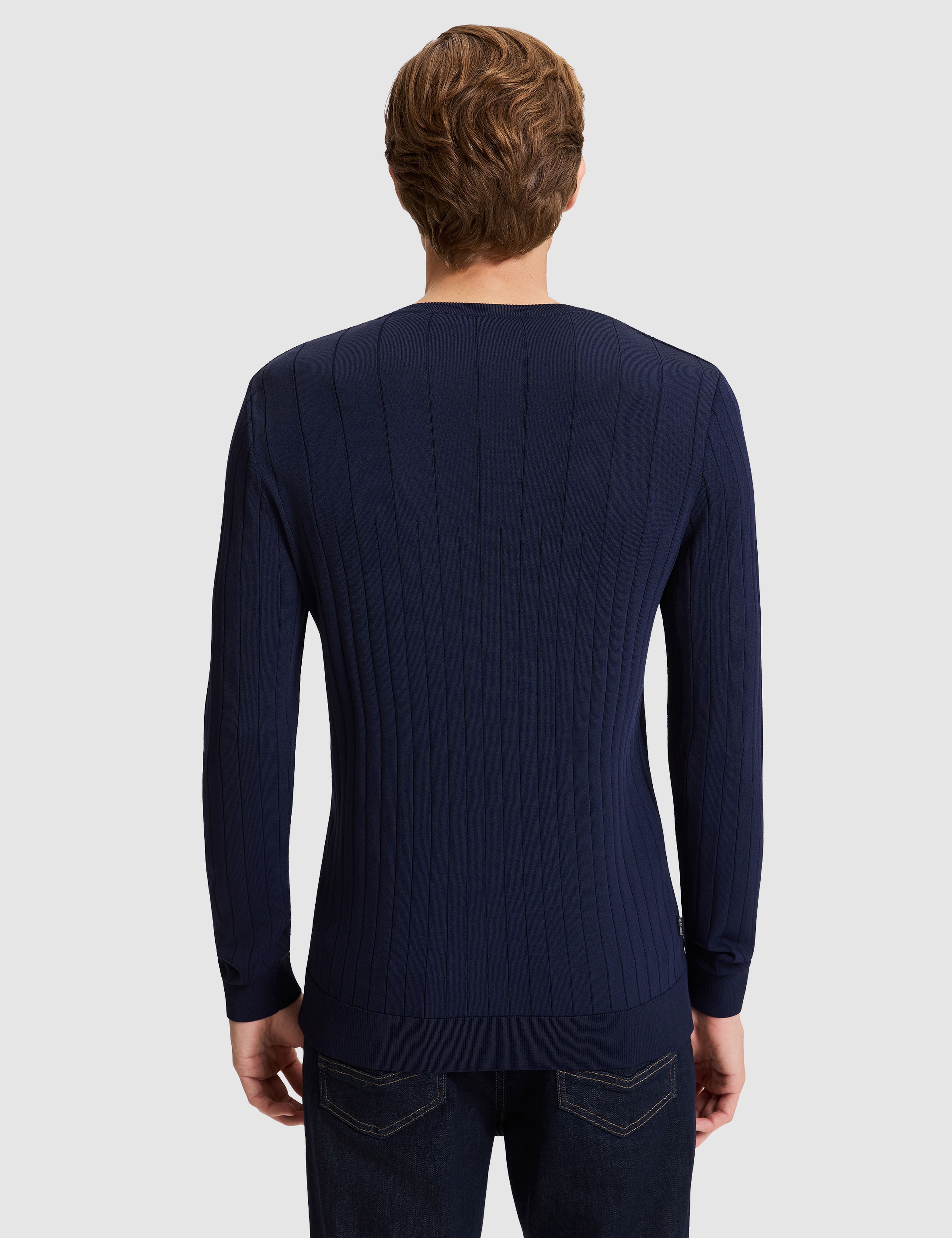 Lacivert Slim Fit Kazak