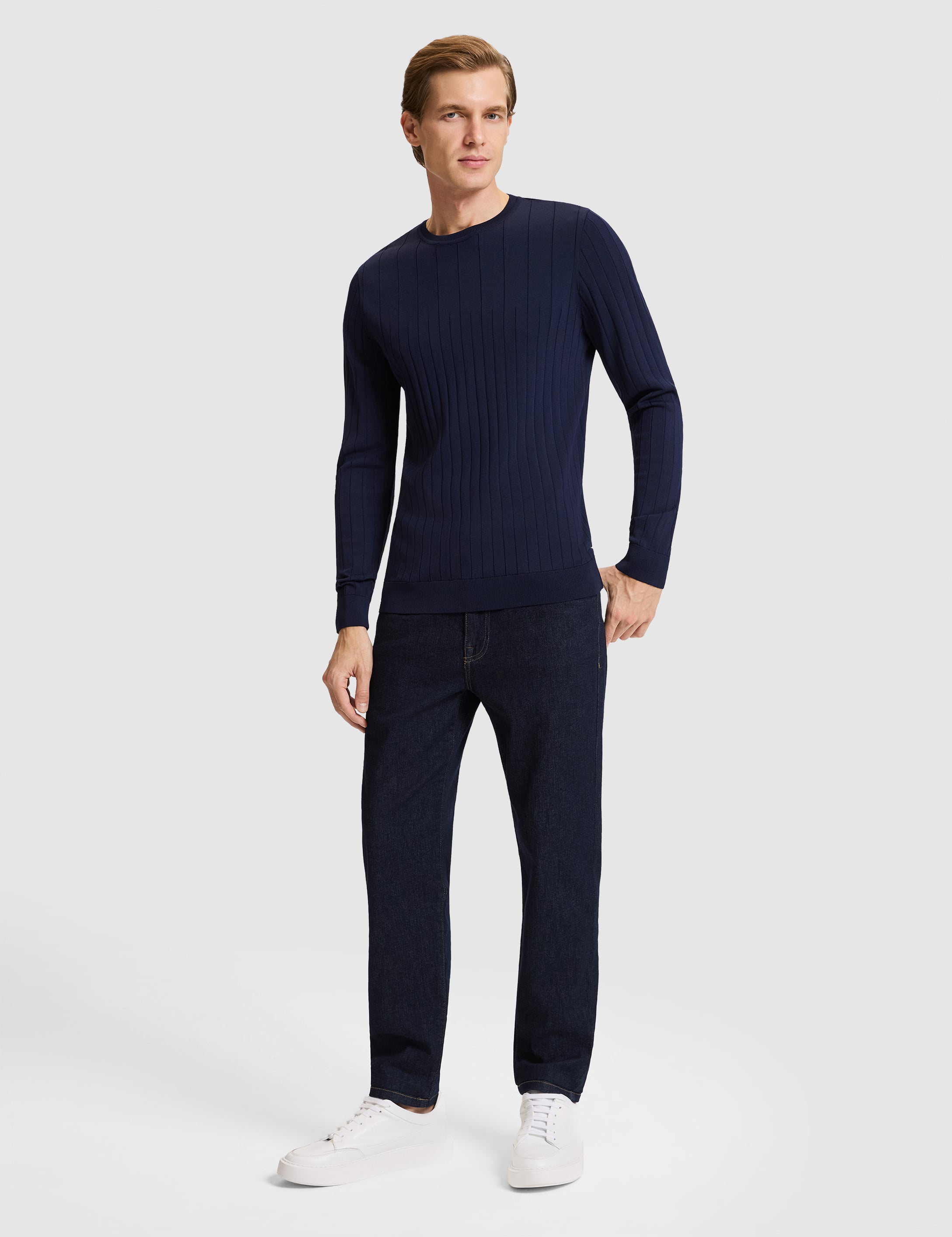 Lacivert Slim Fit Kazak - 50330165021