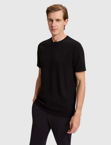 Siyah Regular Fit Basic Tişört