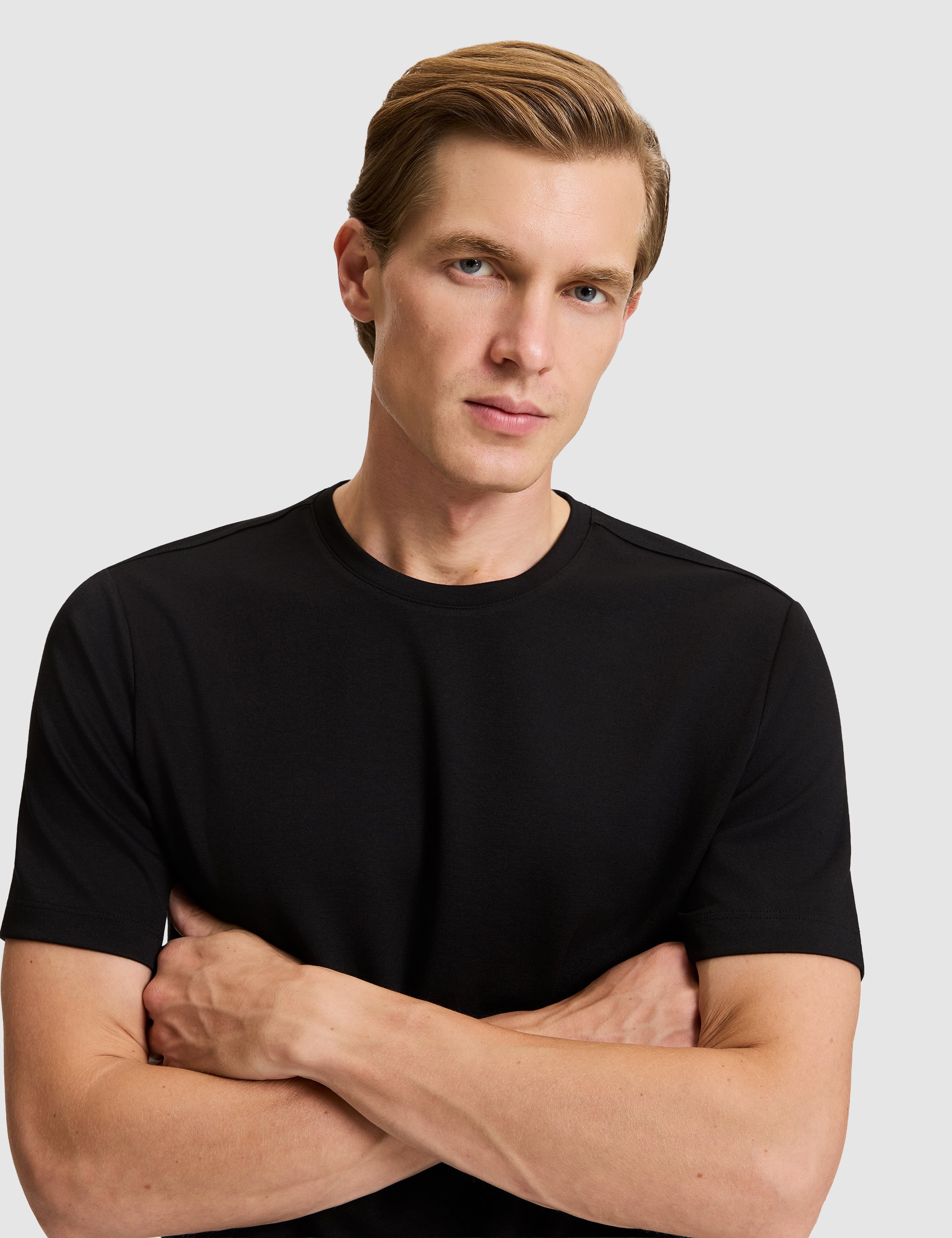 Siyah Regular Fit Basic Tişört