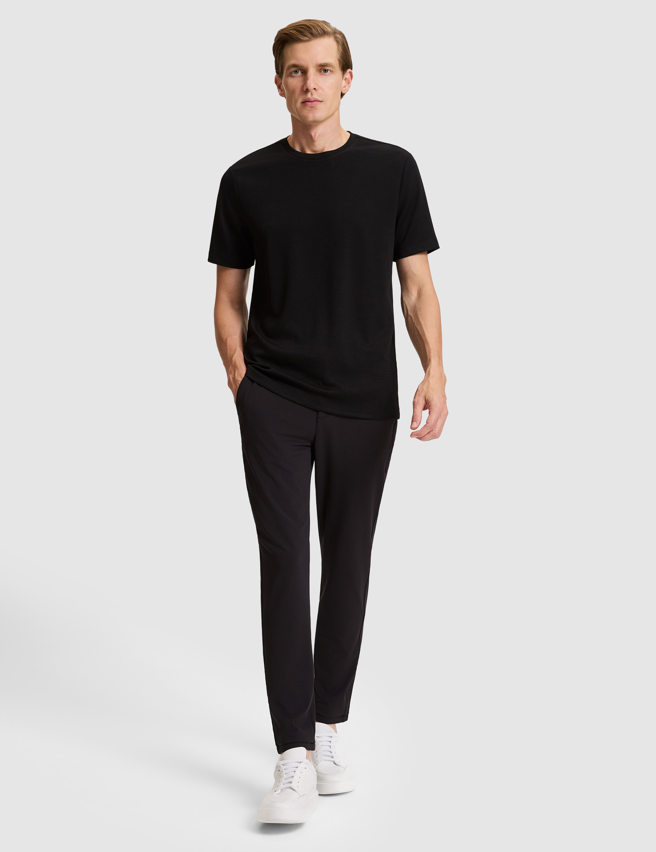 Siyah Regular Fit Basic Tişört - 50333999030