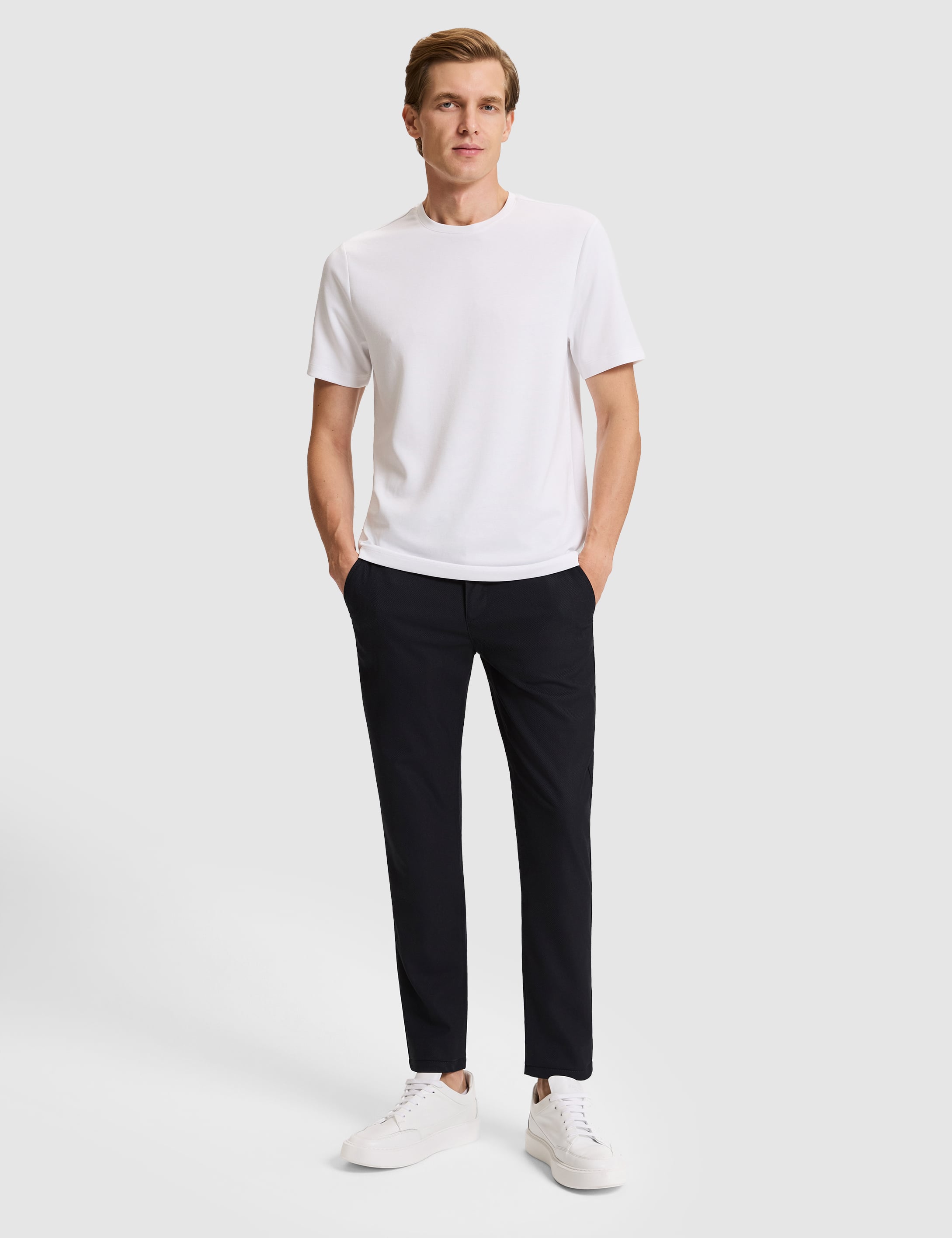 Beyaz Regular Fit Basic Tişört - 50333999001
