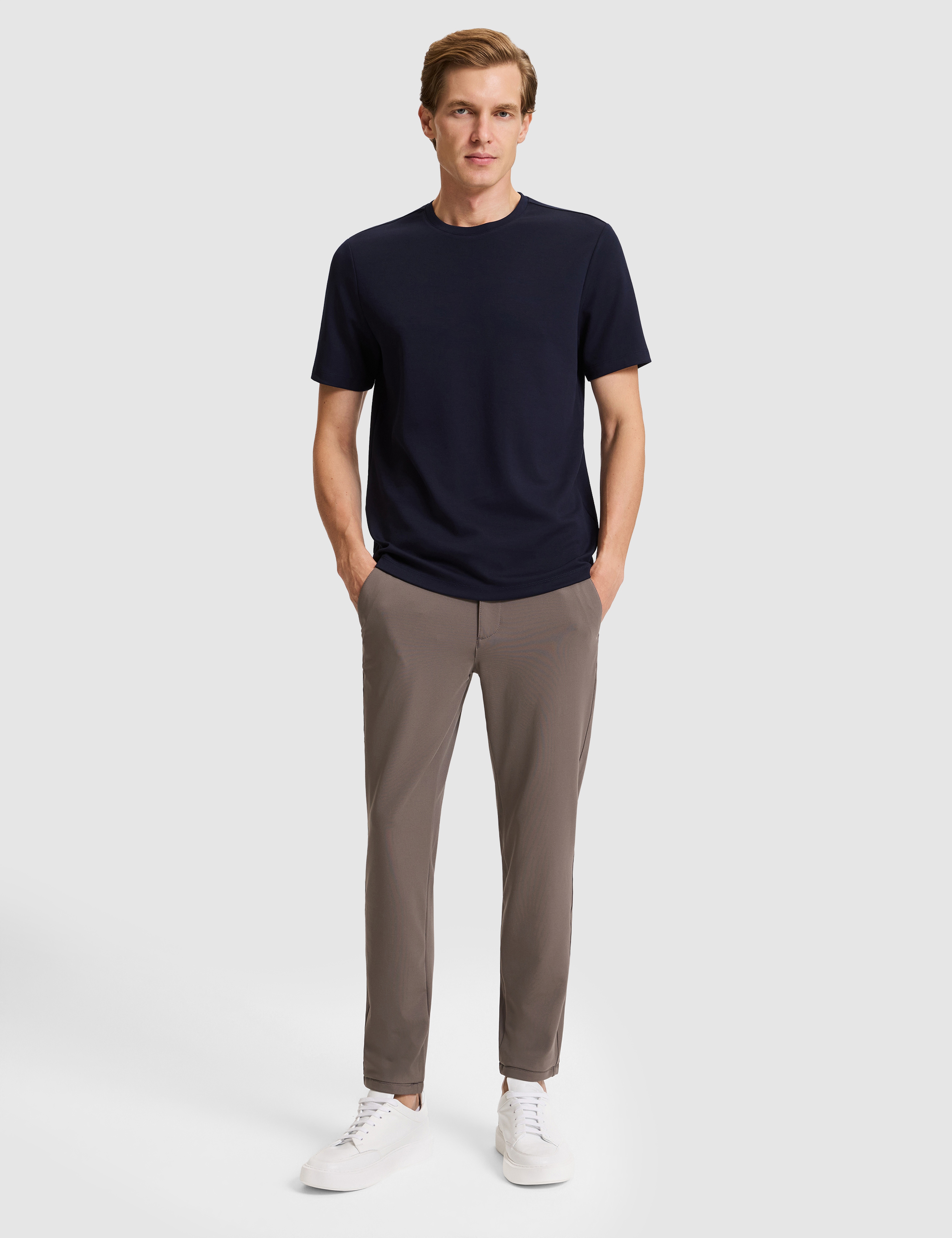 Lacivert Regular Fit Basic Tişört
