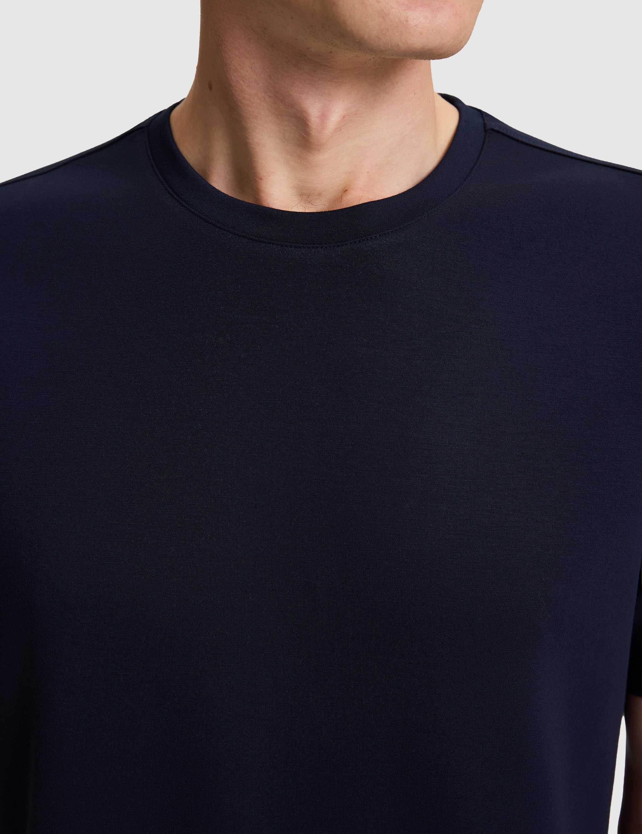 Lacivert Regular Fit Basic Tişört