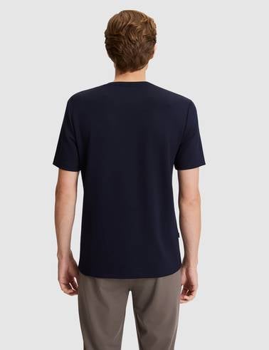 Lacivert Regular Fit Basic Tişört