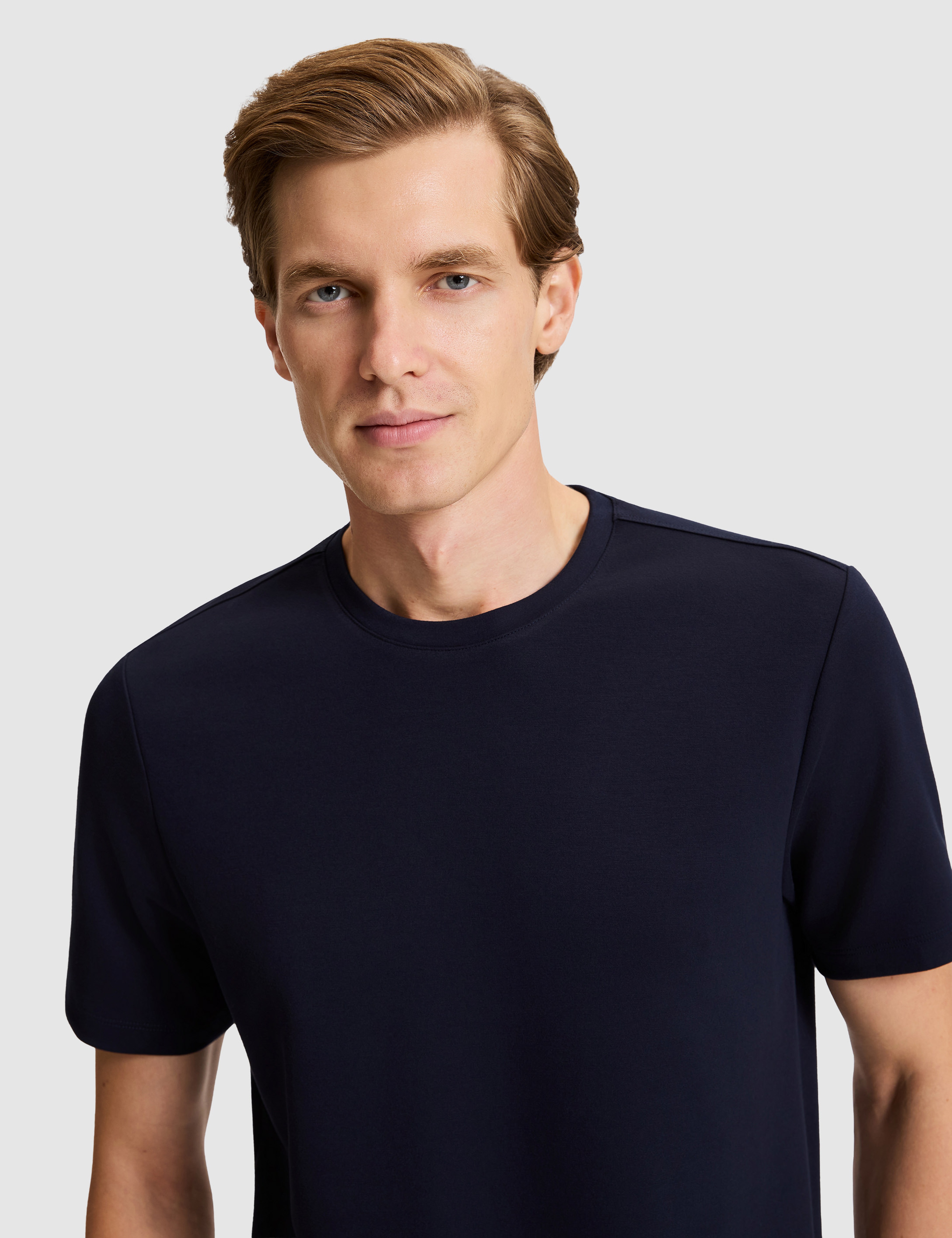 Lacivert Regular Fit Basic Tişört