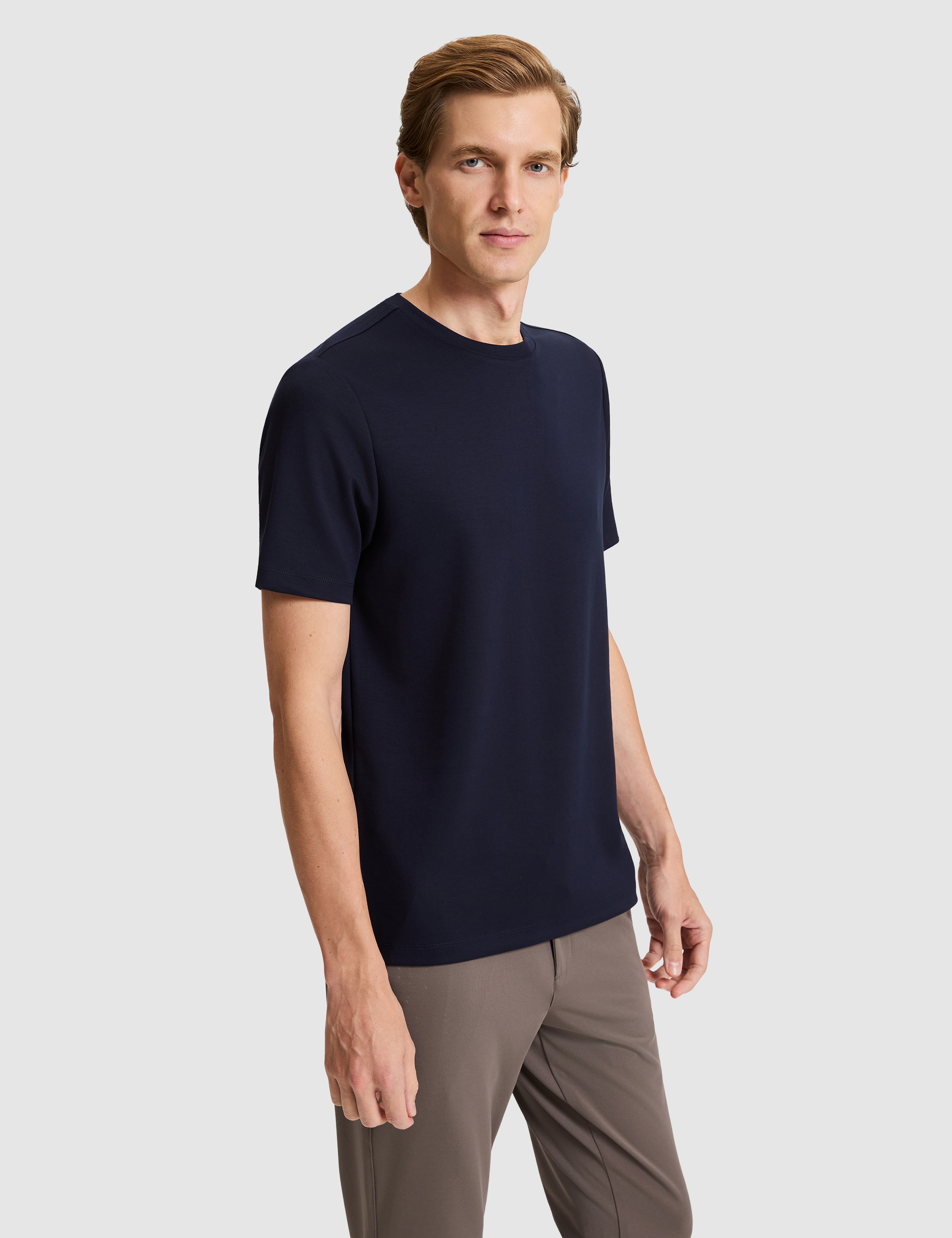 Lacivert Regular Fit Basic Tişört