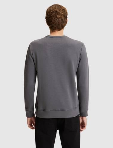 Antrasit Regular Fit Basic Sweatshirt