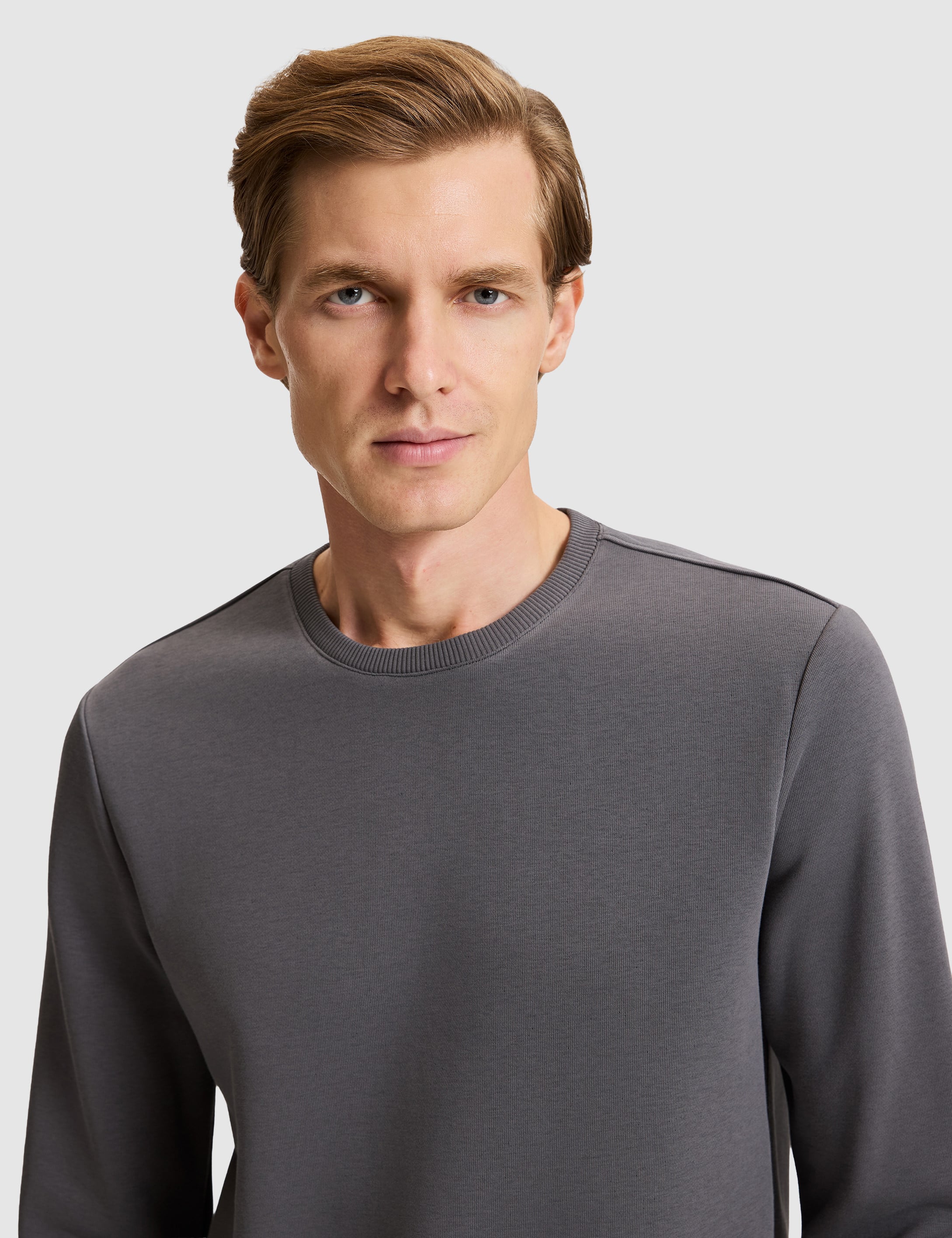 Antrasit Regular Fit Basic Sweatshirt - 50334023009