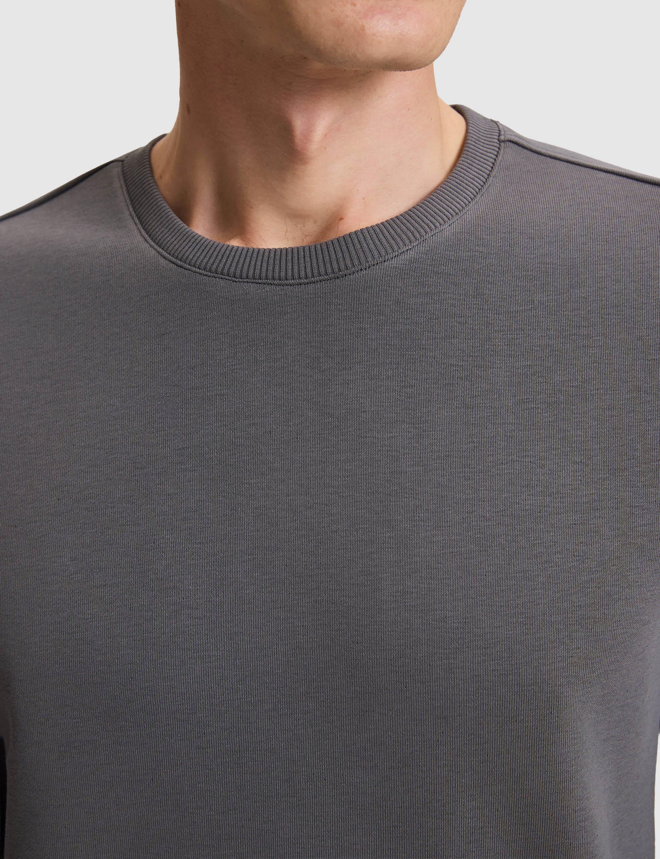 Antrasit Regular Fit Basic Sweatshirt