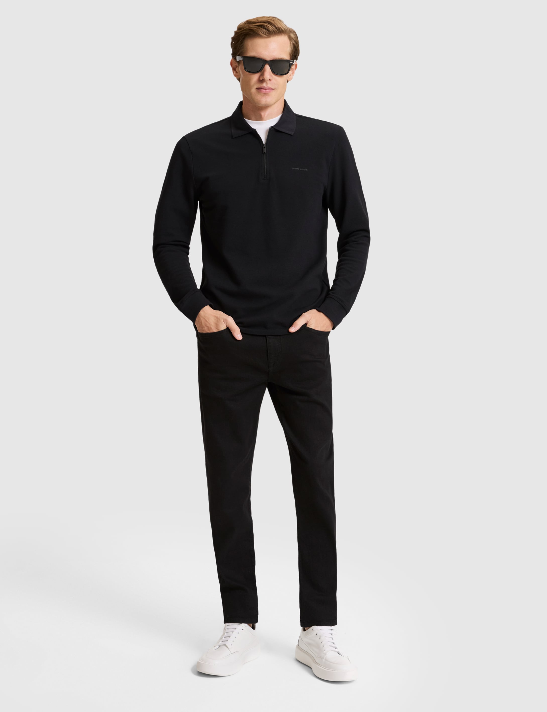 Siyah Slim Fit Basic Sweatshirt - 50334013040
