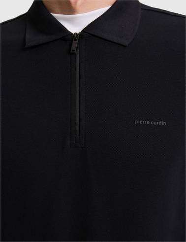 Siyah Slim Fit Basic Sweatshirt