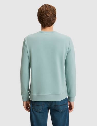 Yeşil Regular Fit Basic Sweatshirt