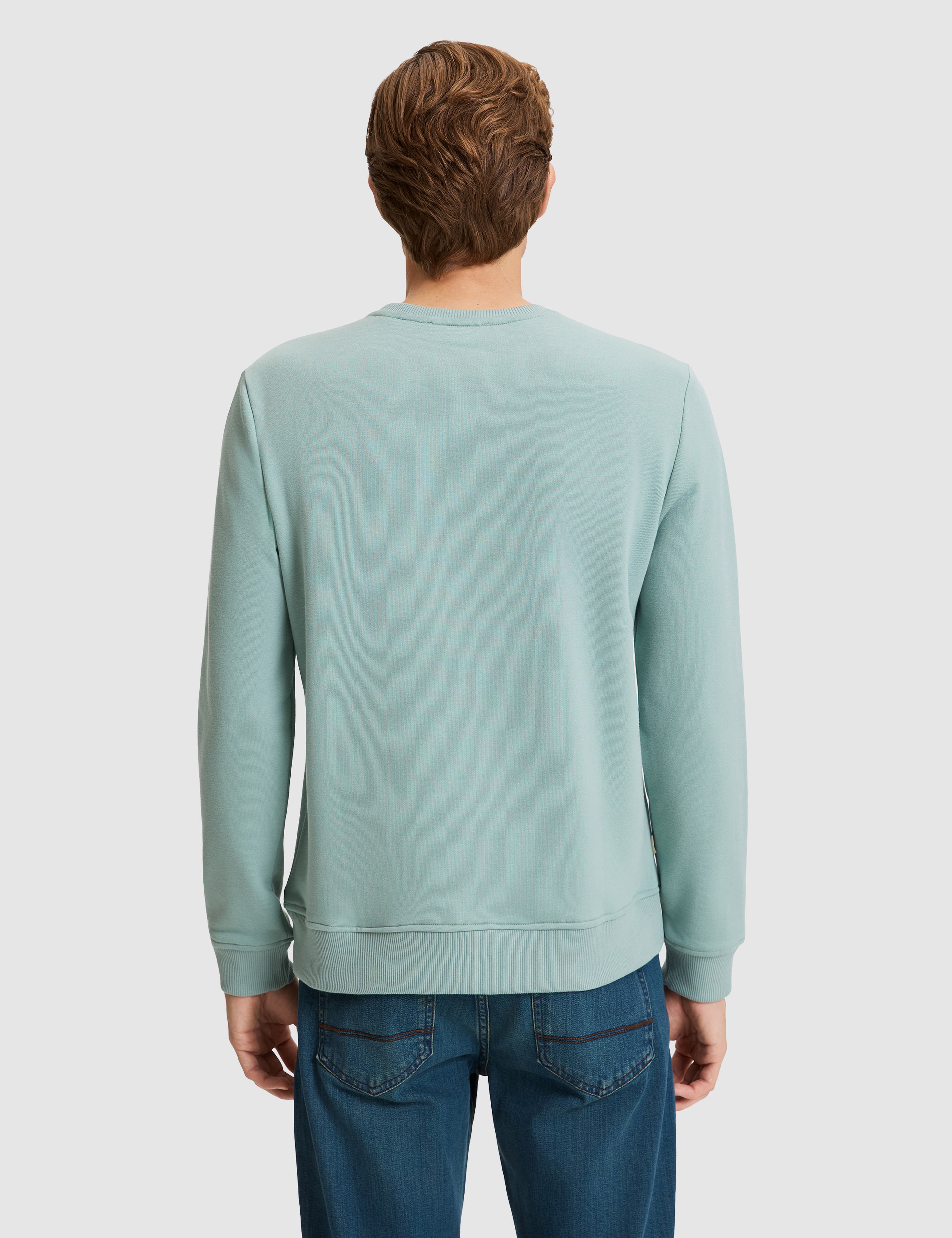 Yeşil Regular Fit Basic Sweatshirt - Image 5
