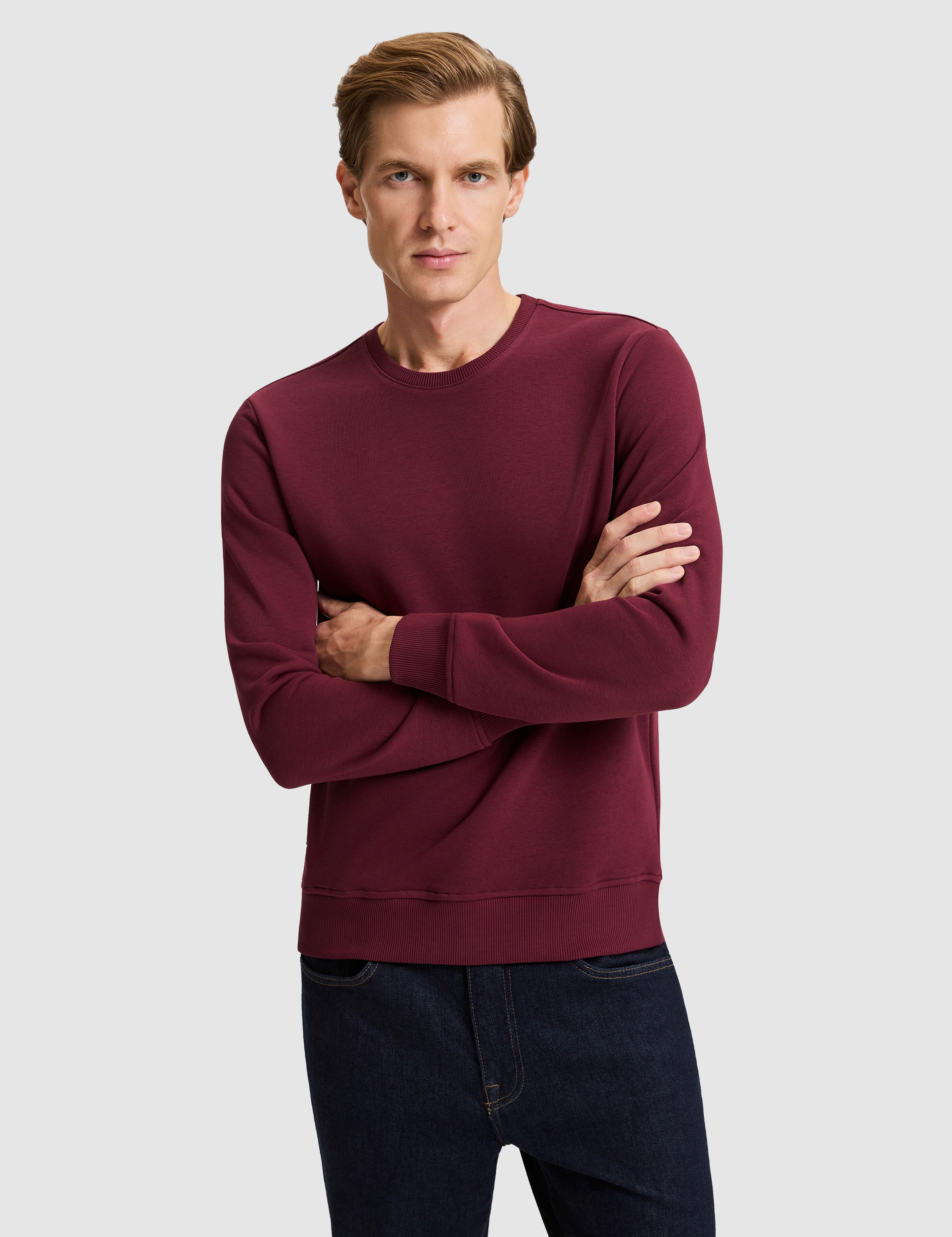 Bordo Regular Fit Basic Sweatshirt - Image 1