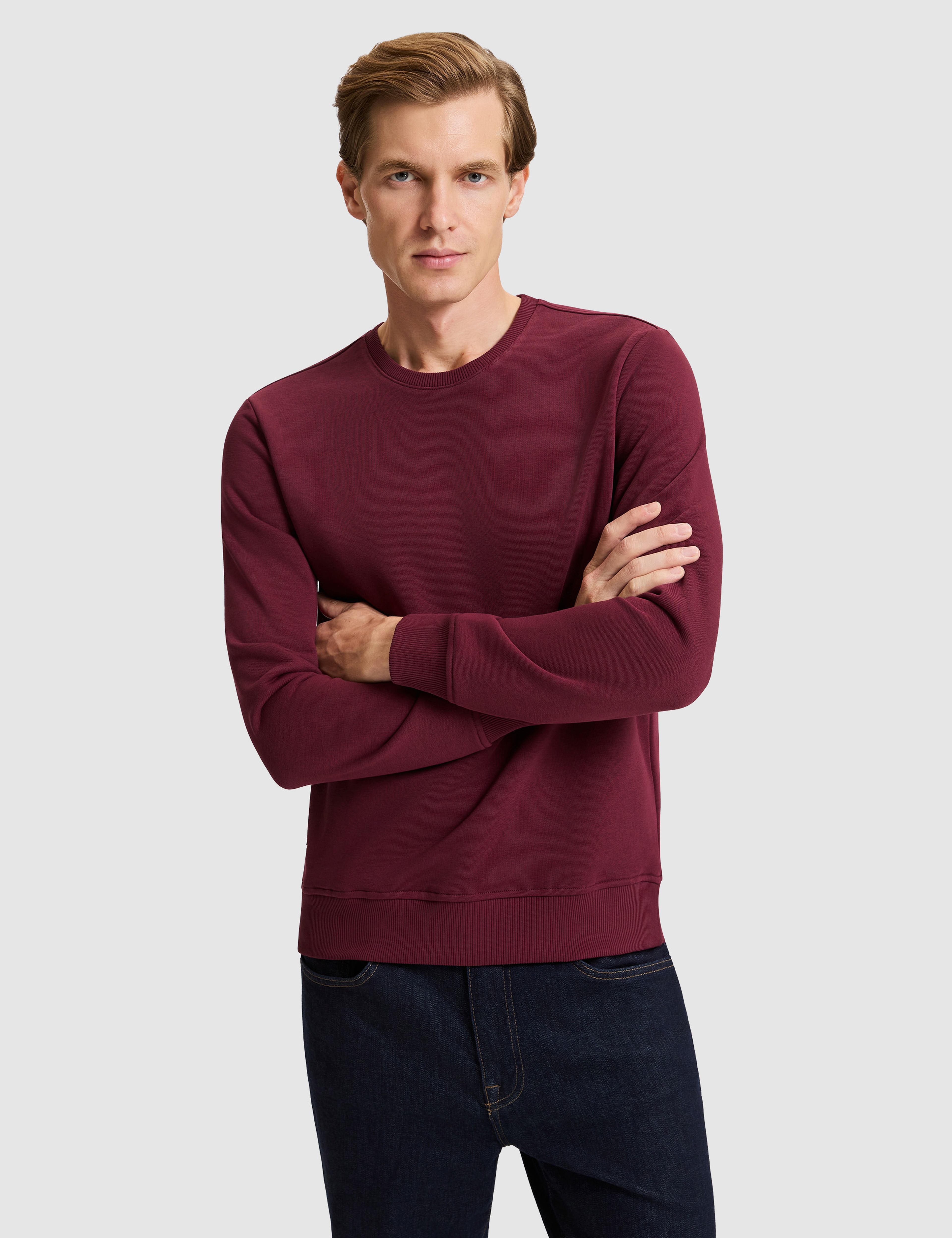 Bordo Regular Fit Basic Sweatshirt