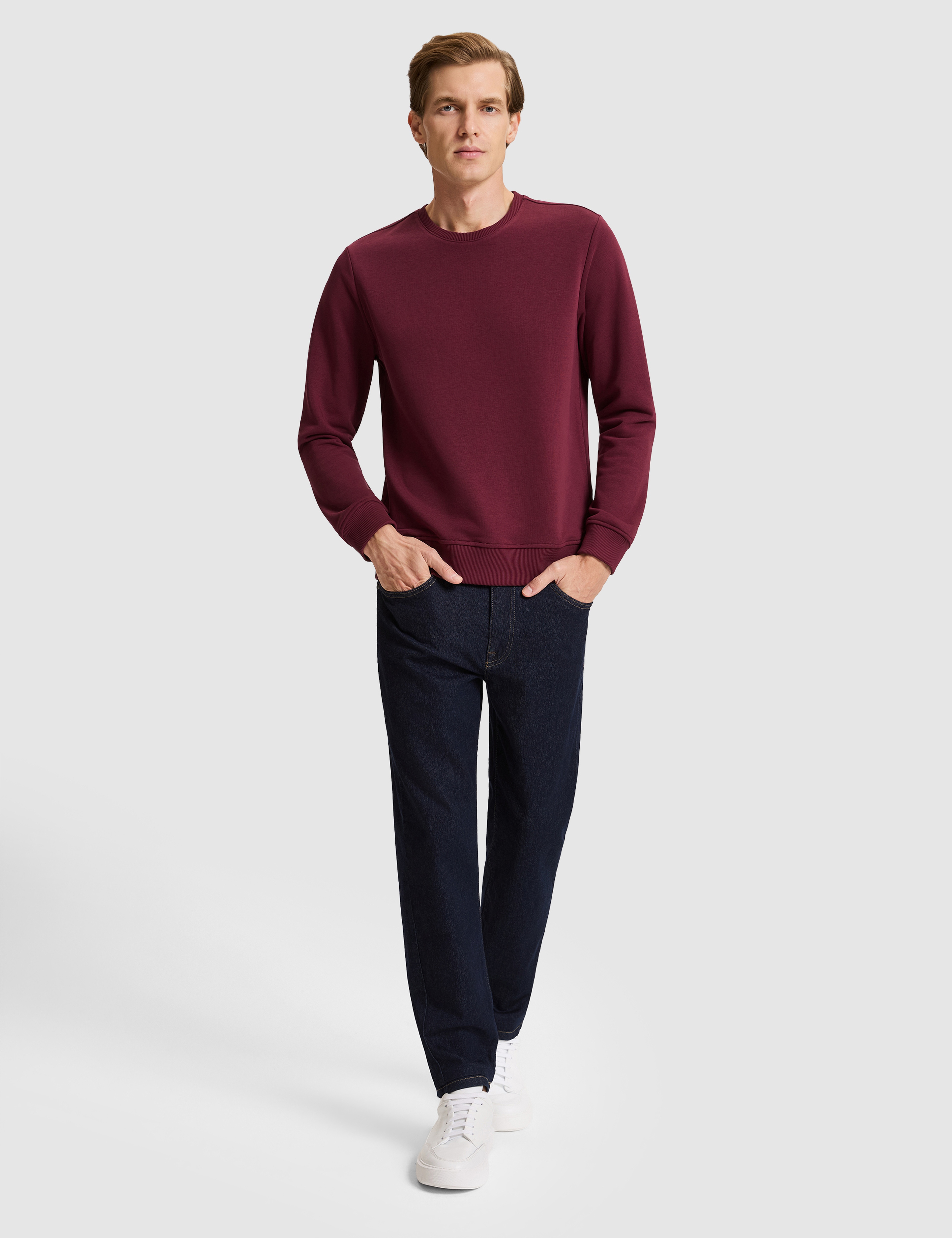 Bordo Regular Fit Basic Sweatshirt