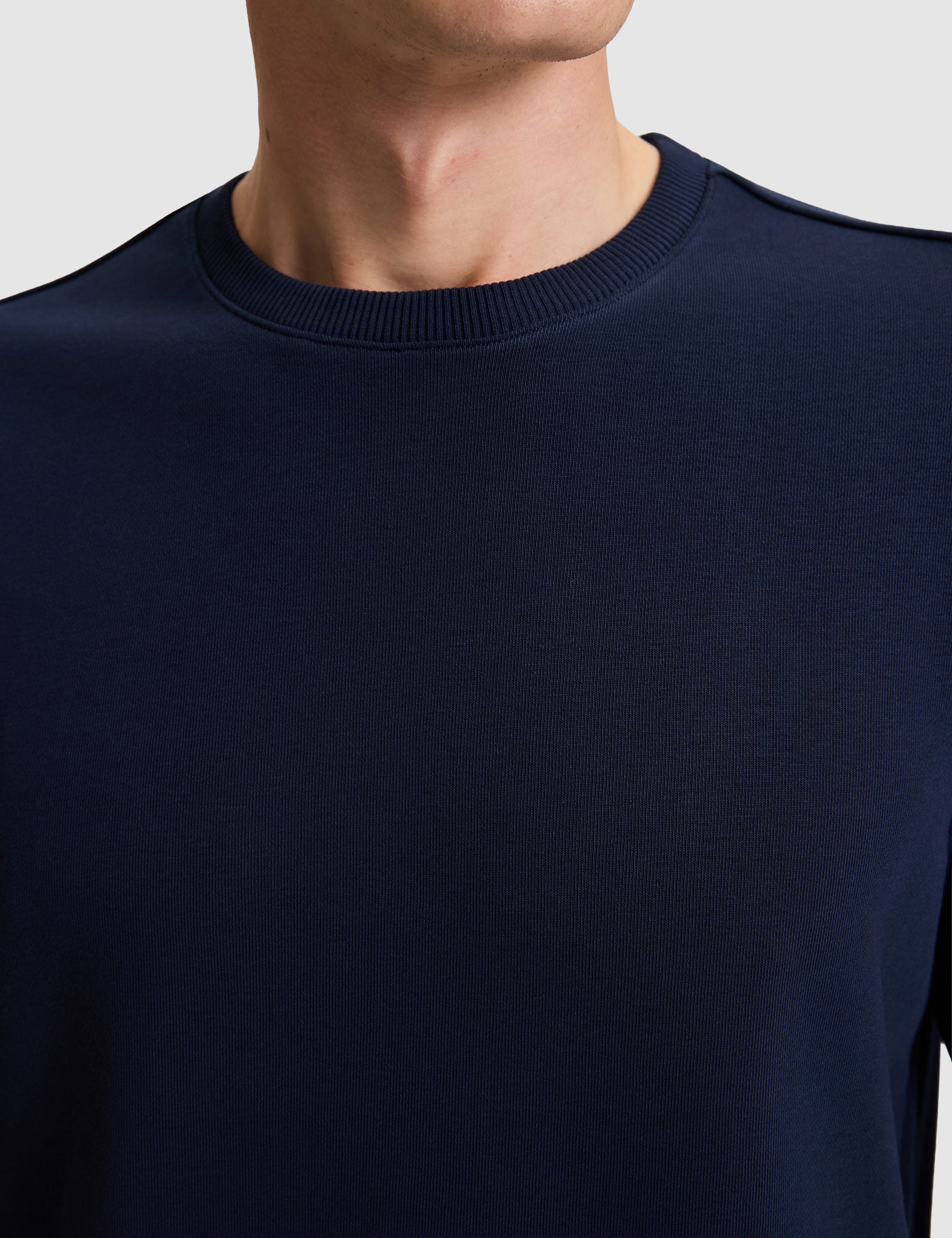 Lacivert Regular Fit Basic Sweatshirt