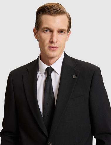 Antrasit Slim Fit Takım Elbise