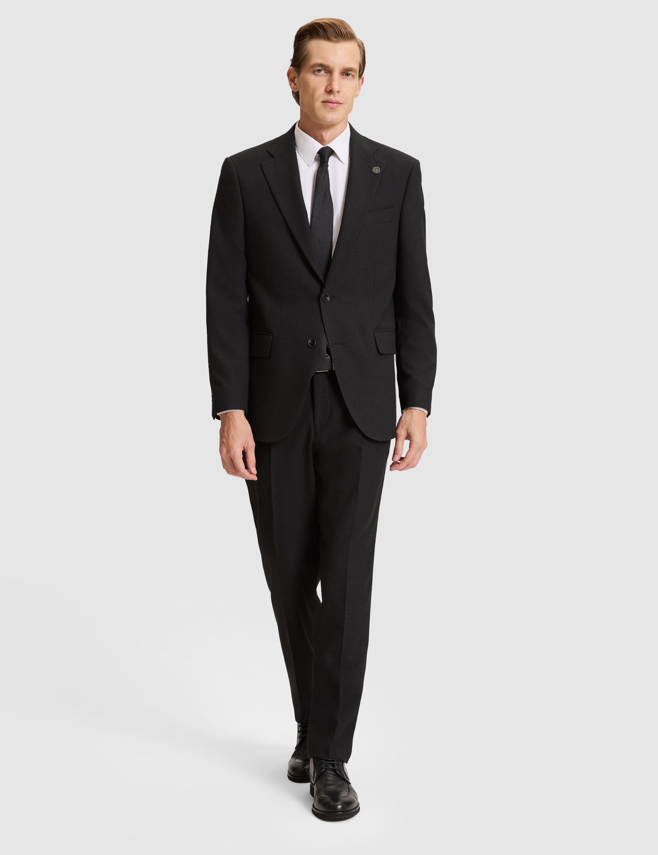Antrasit Slim Fit Takım Elbise