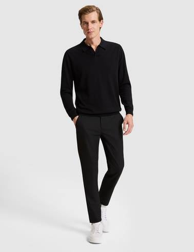 Siyah Regular Fit Kazak
