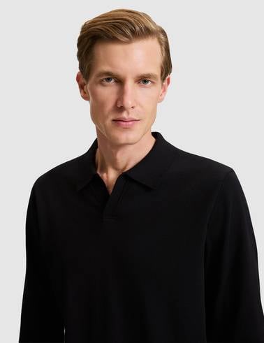 Siyah Regular Fit Kazak