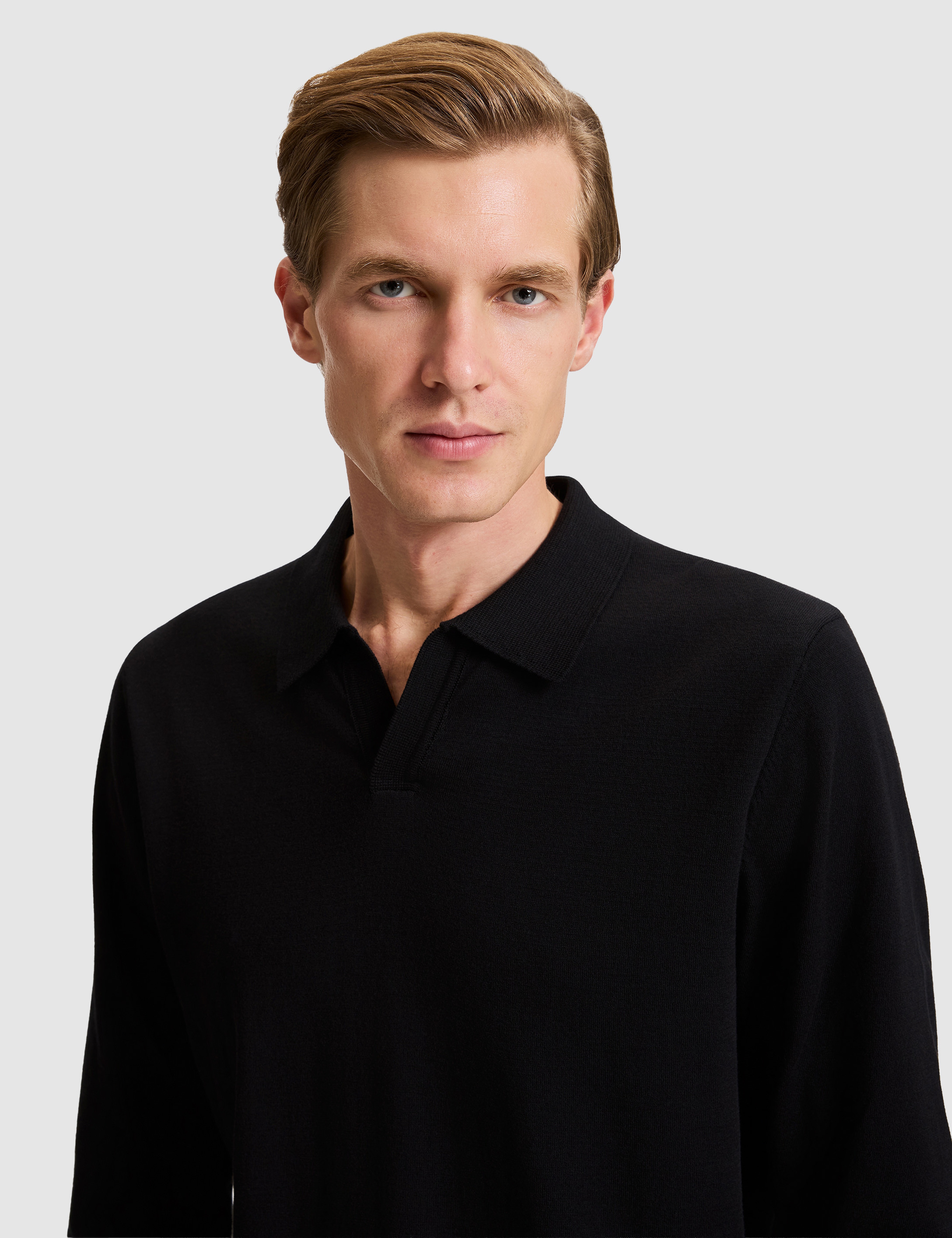 Siyah Regular Fit Kazak - Image 3