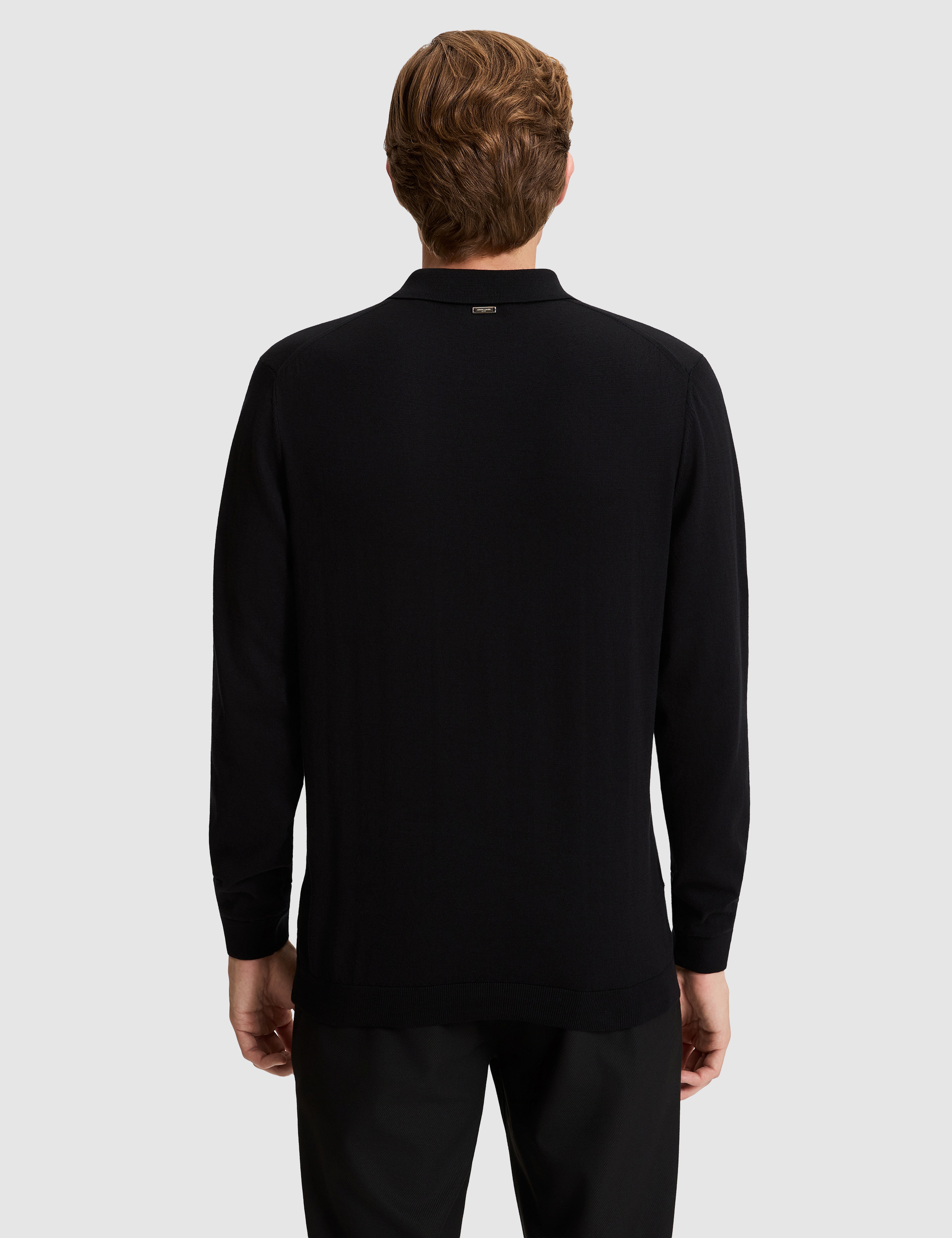 Siyah Regular Fit Kazak - Image 6