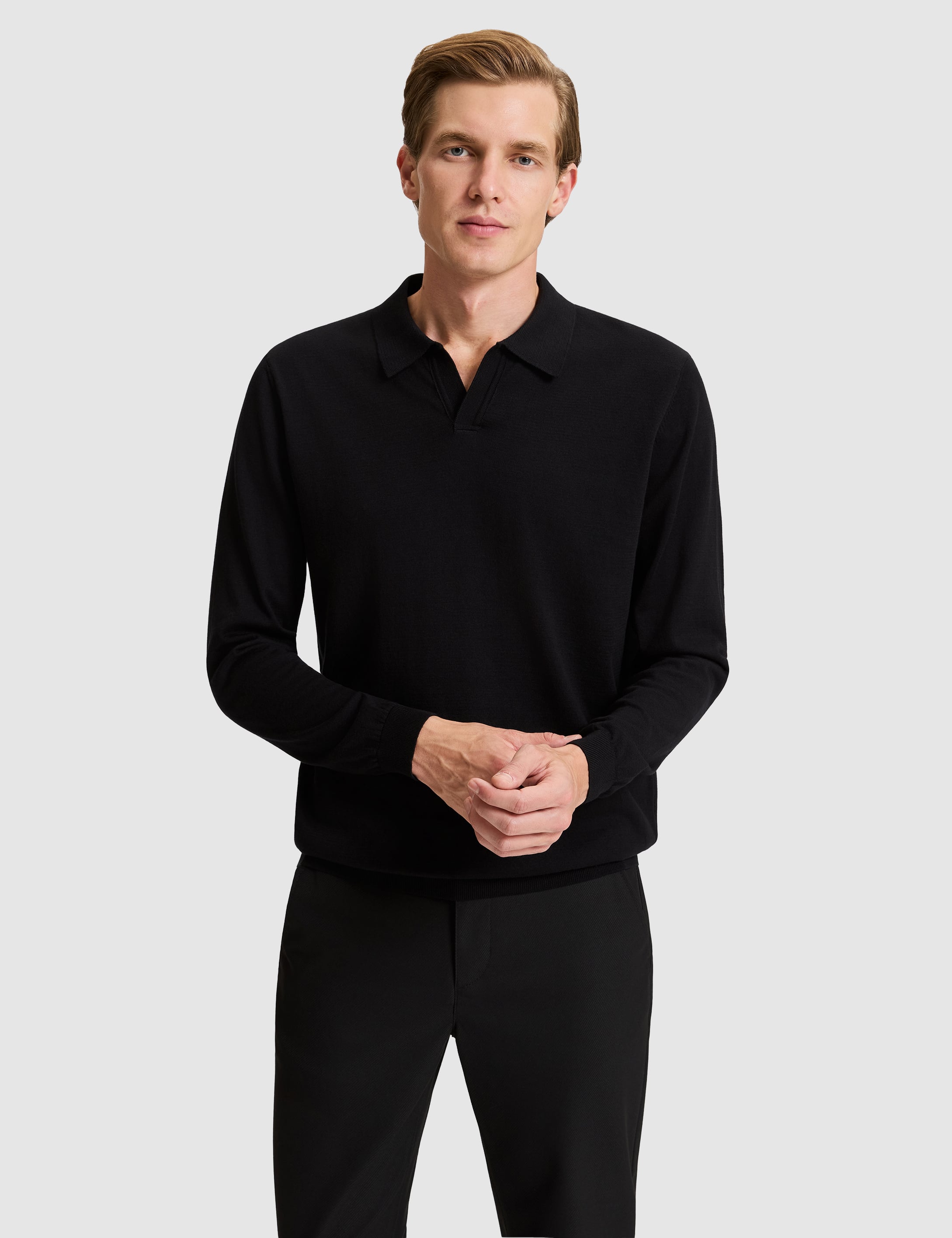 Siyah Regular Fit Kazak
