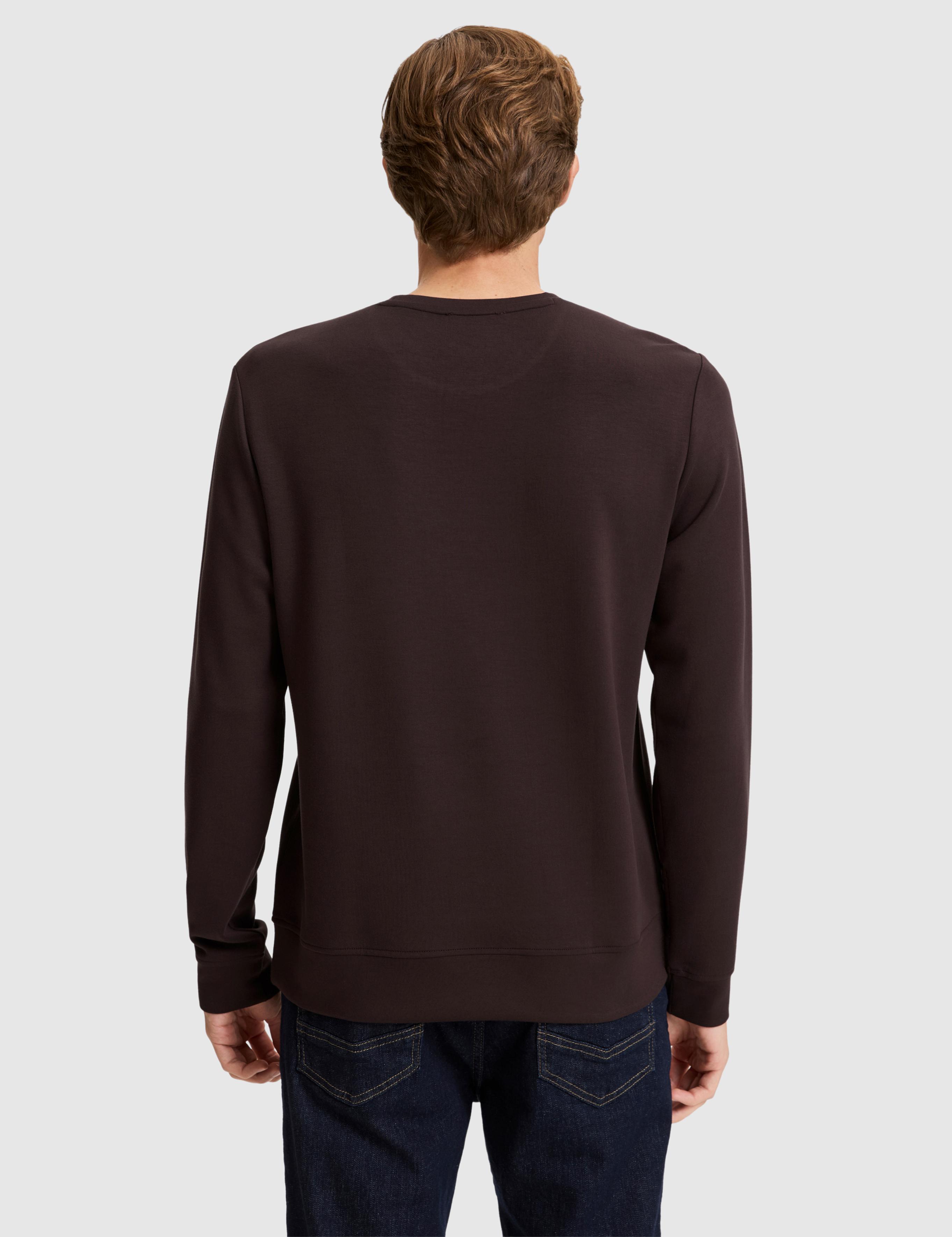 Koyu Kahverengi Regular Fit Sweatshirt