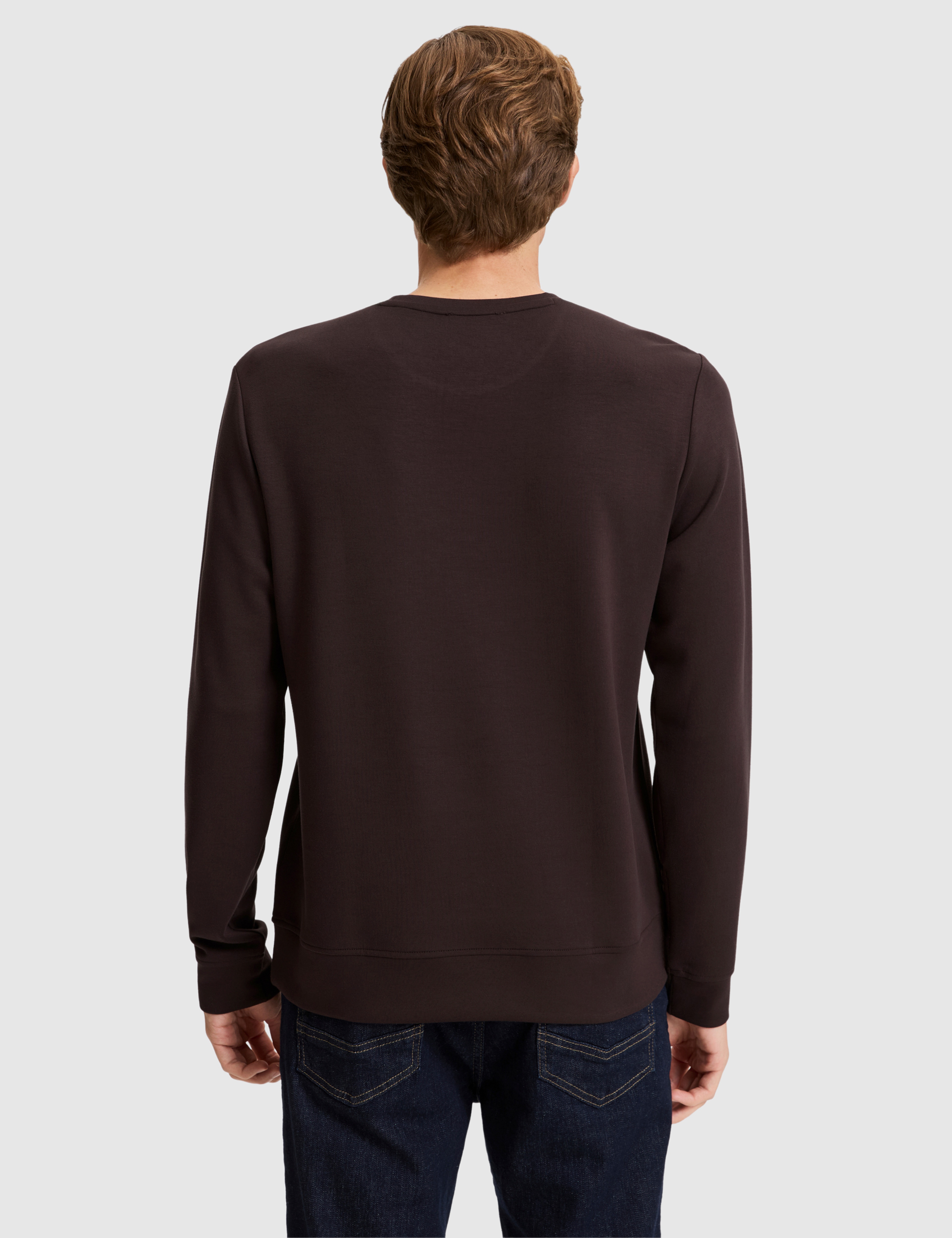 Koyu Kahverengi Regular Fit Sweatshirt - Image 5