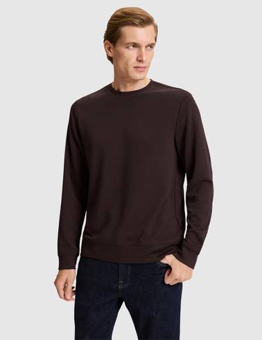 Koyu Kahverengi Regular Fit Sweatshirt
