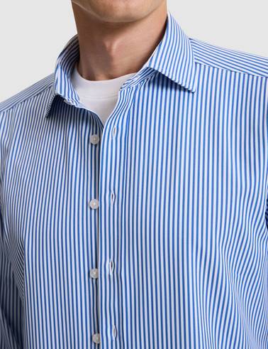 Mavi Slim Fit Uzun Kollu Gömlek