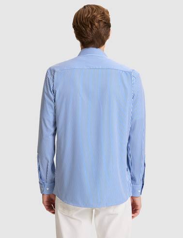 Mavi Slim Fit Uzun Kollu Gömlek