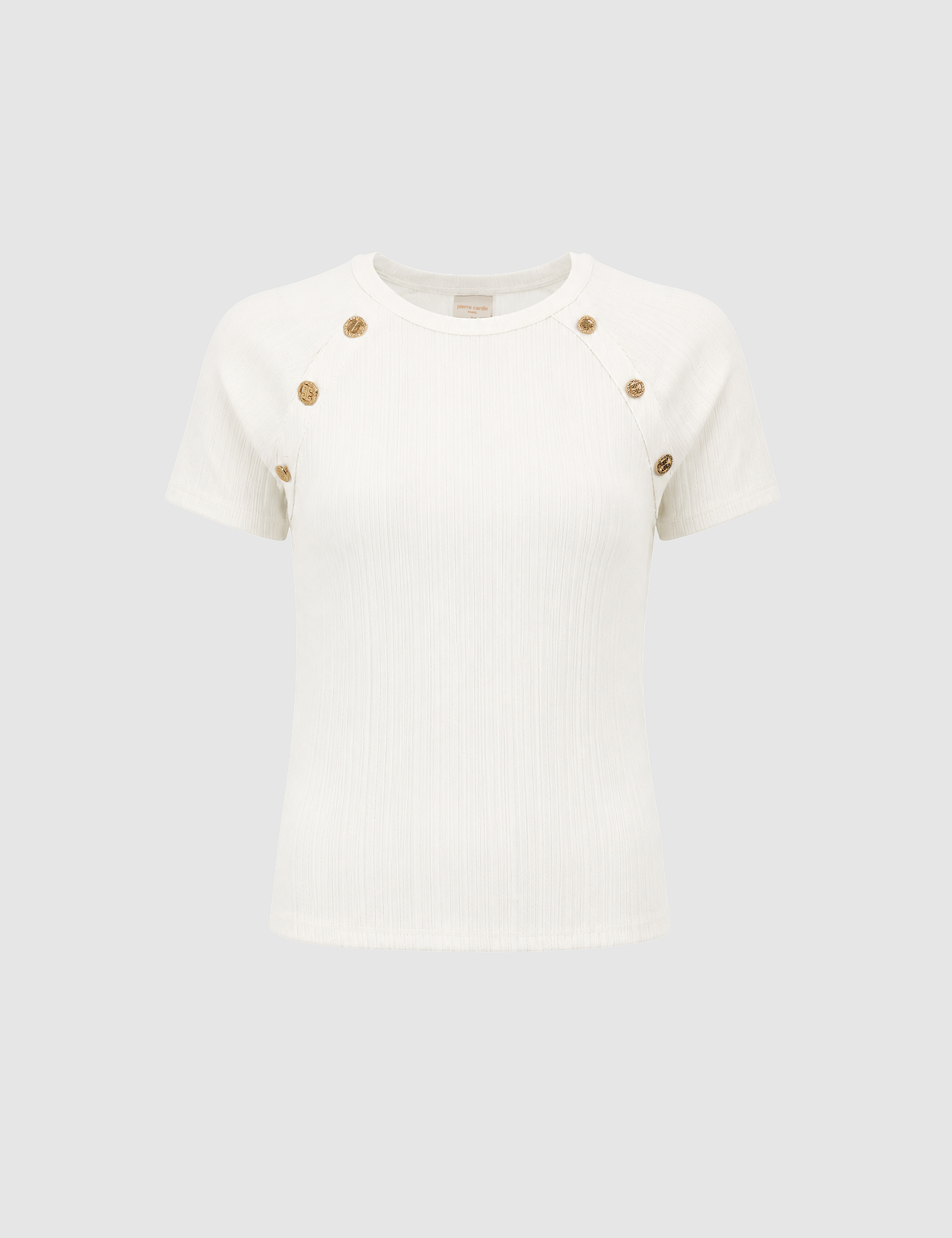 Ekru Extra Slim Fit Tişört