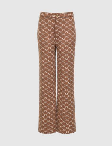 Bej Flare Fit Eşofman Altı