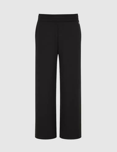 Siyah Flare Fit Modal Karışımlı Eşofman Altı