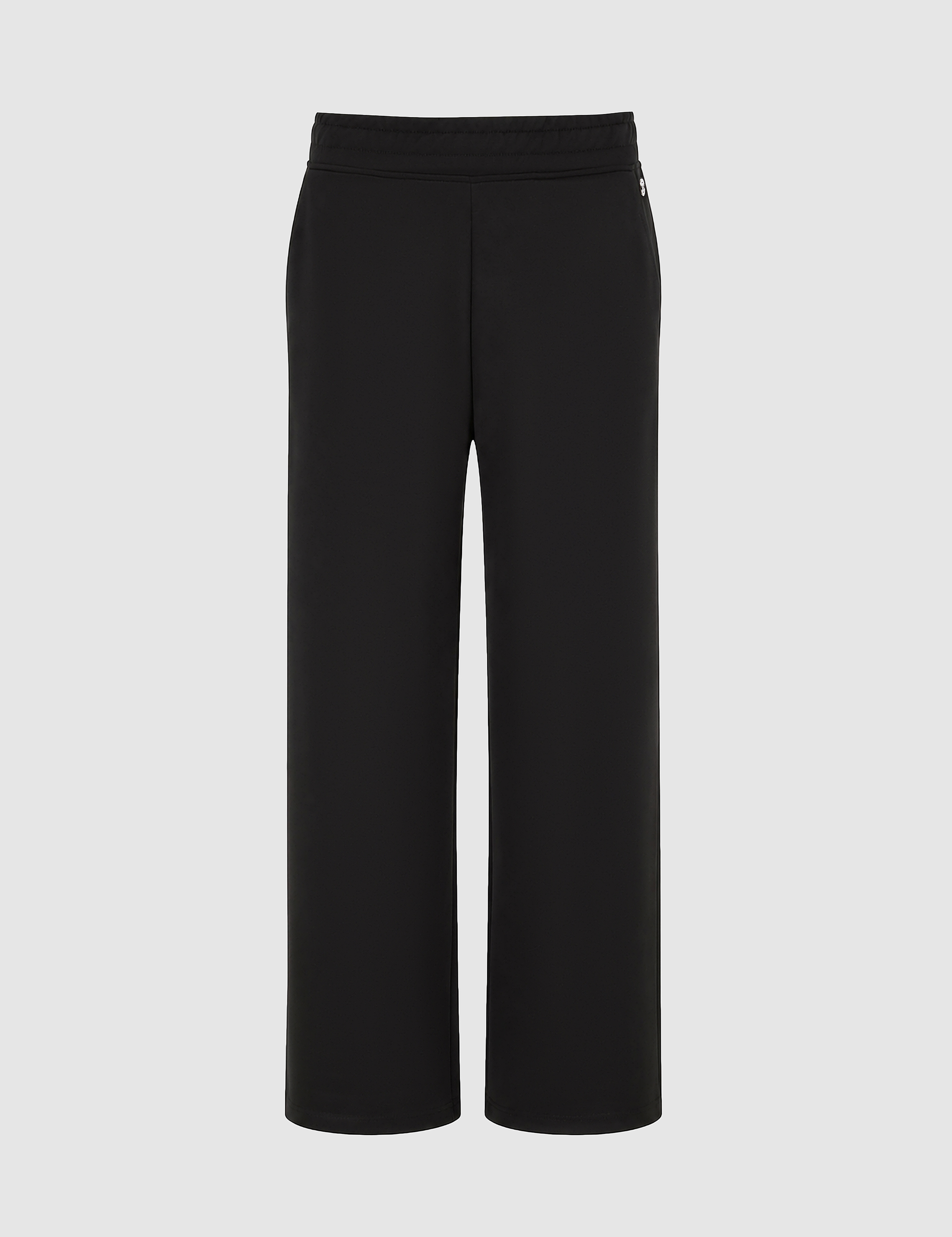 Siyah Flare Fit Modal Karışımlı Eşofman Altı
