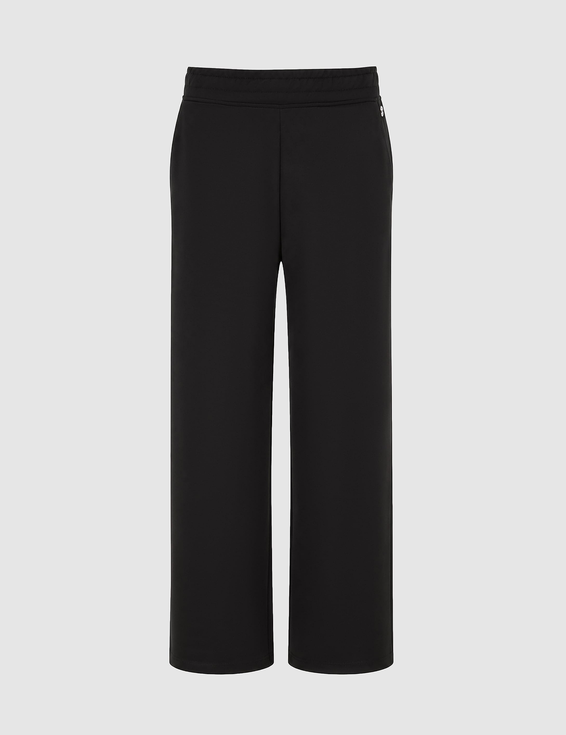 Siyah Flare Fit Modal Karışımlı Eşofman Altı