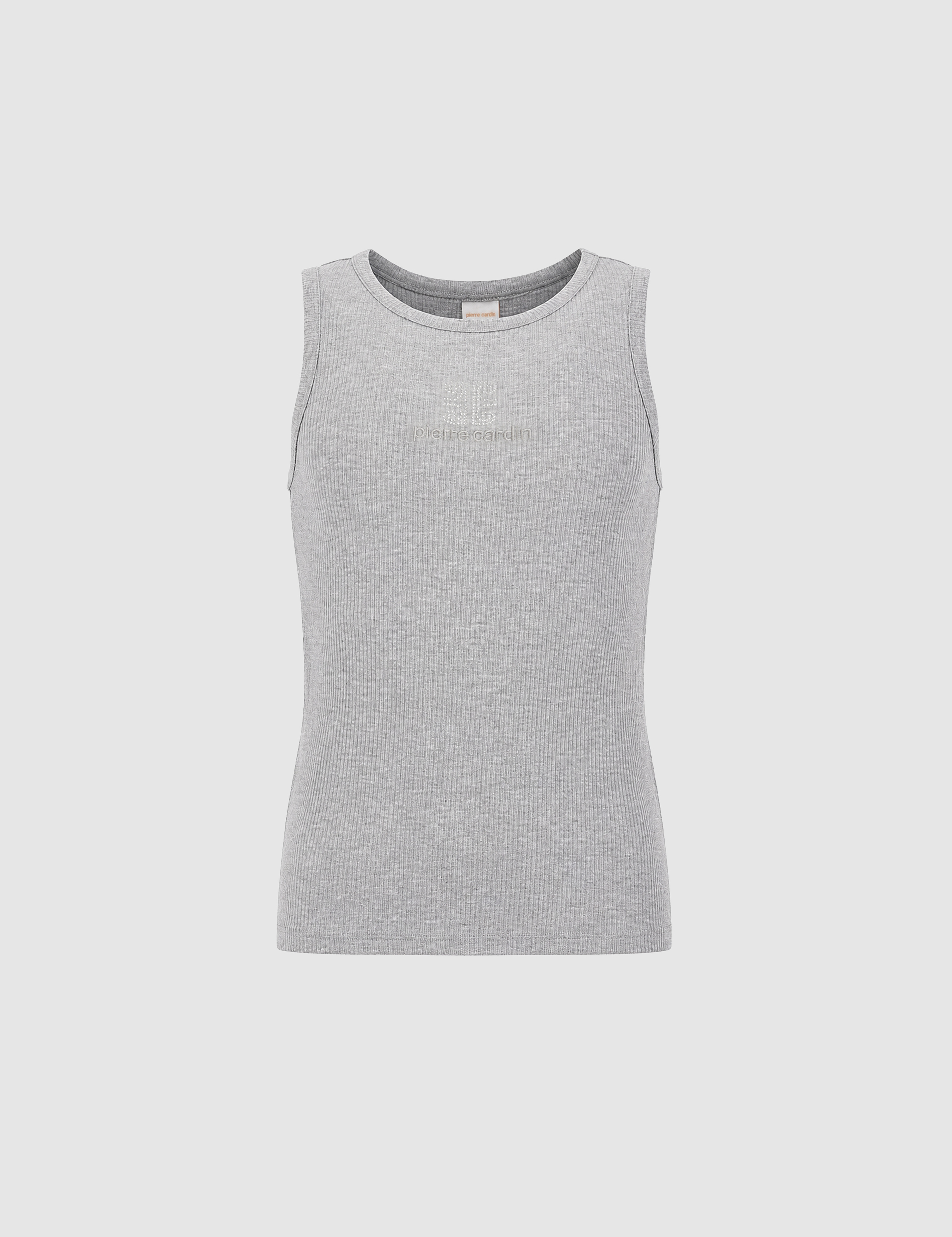 Gri Melanj Slim Fit Örme Bluz - Image 7