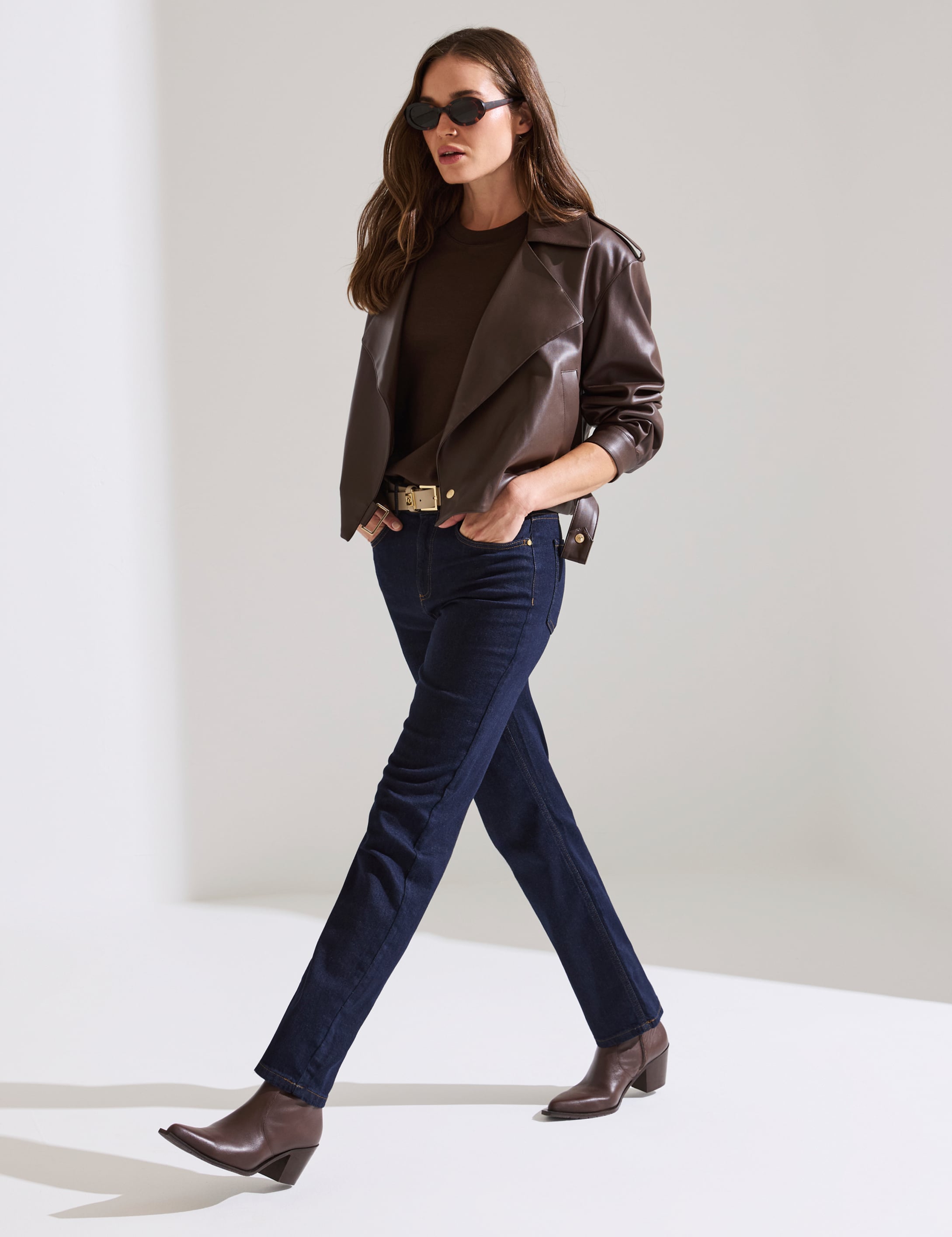 Kahverengi Crop Top Mont